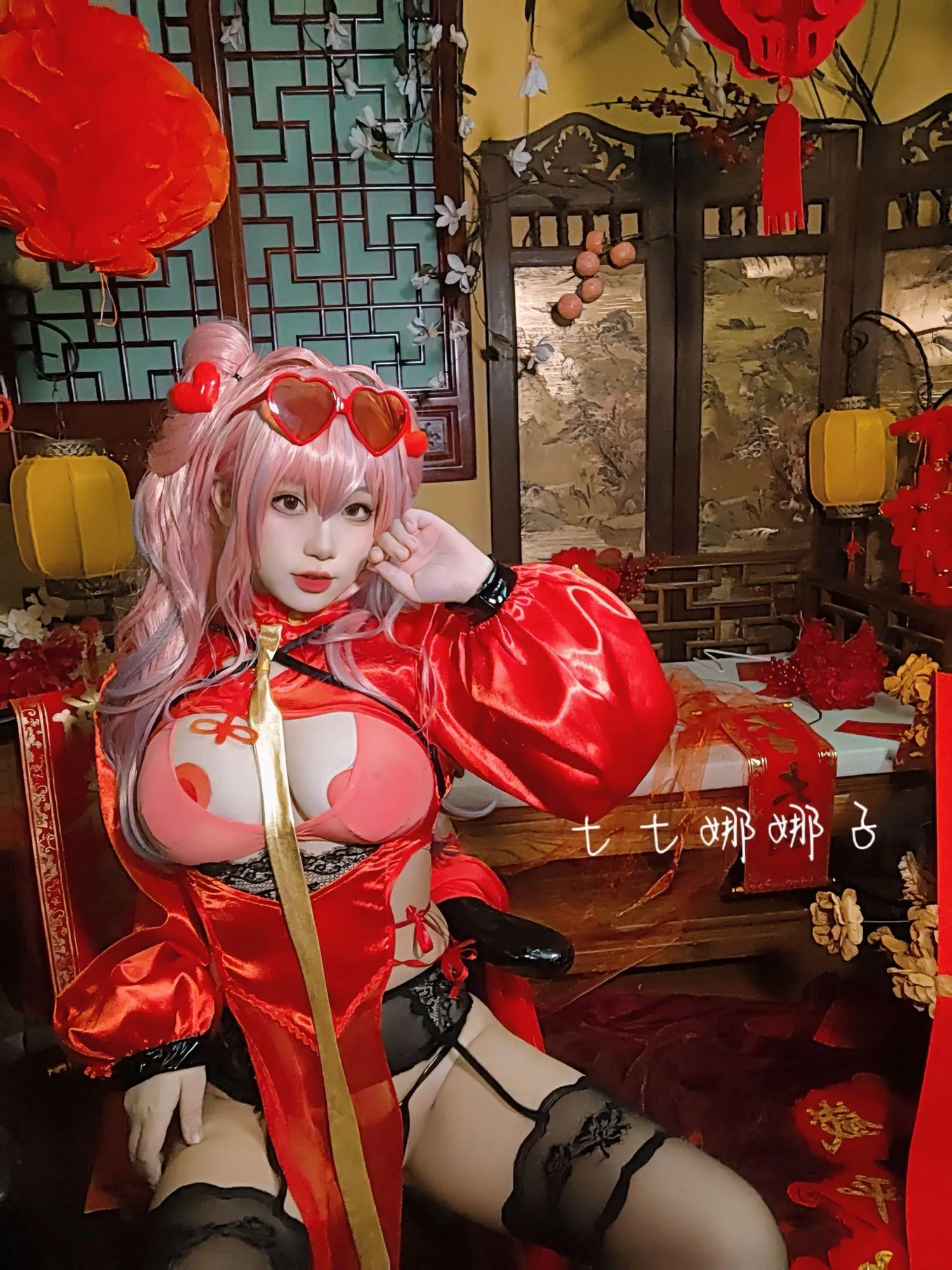 七七娜娜子 – NO.06 布莱默顿新春旗袍-布宝自拍 [47P]插图1