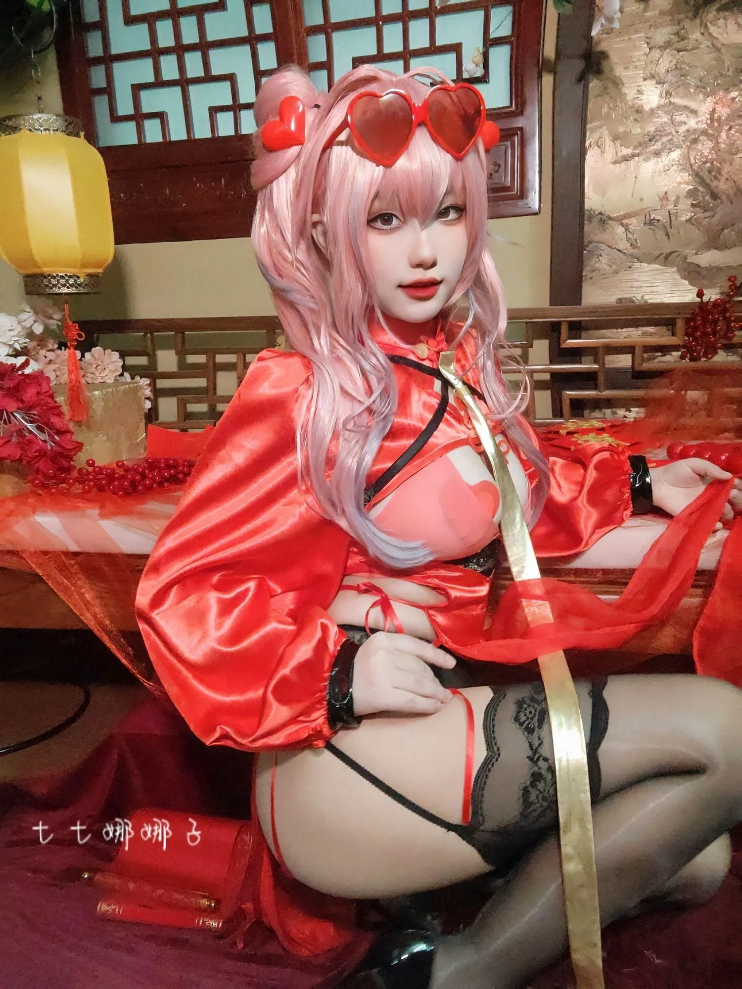 七七娜娜子 – NO.06 布莱默顿新春旗袍-布宝自拍 [47P]插图7