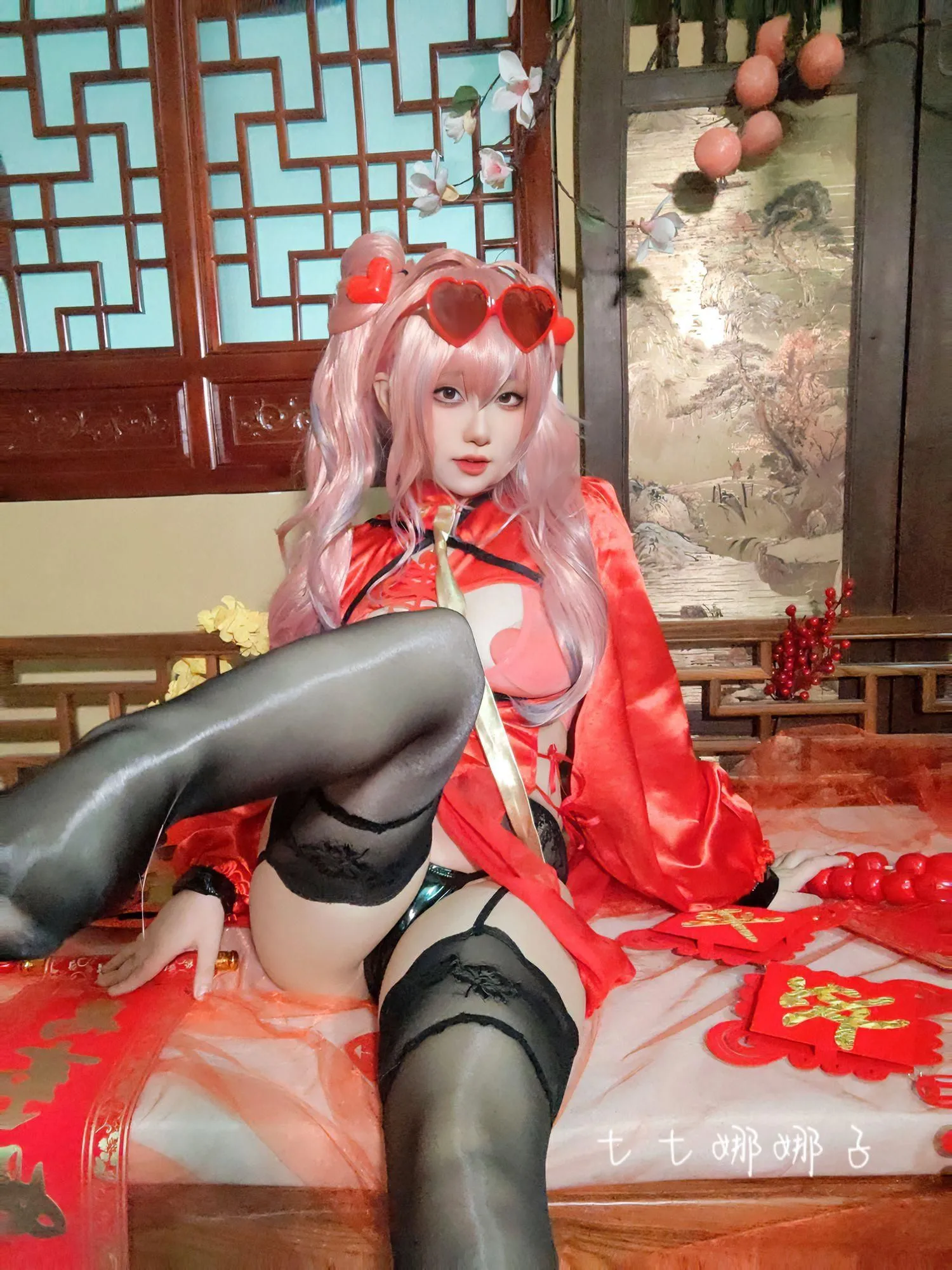 七七娜娜子 – NO.06 布莱默顿新春旗袍-布宝自拍 [47P]插图9