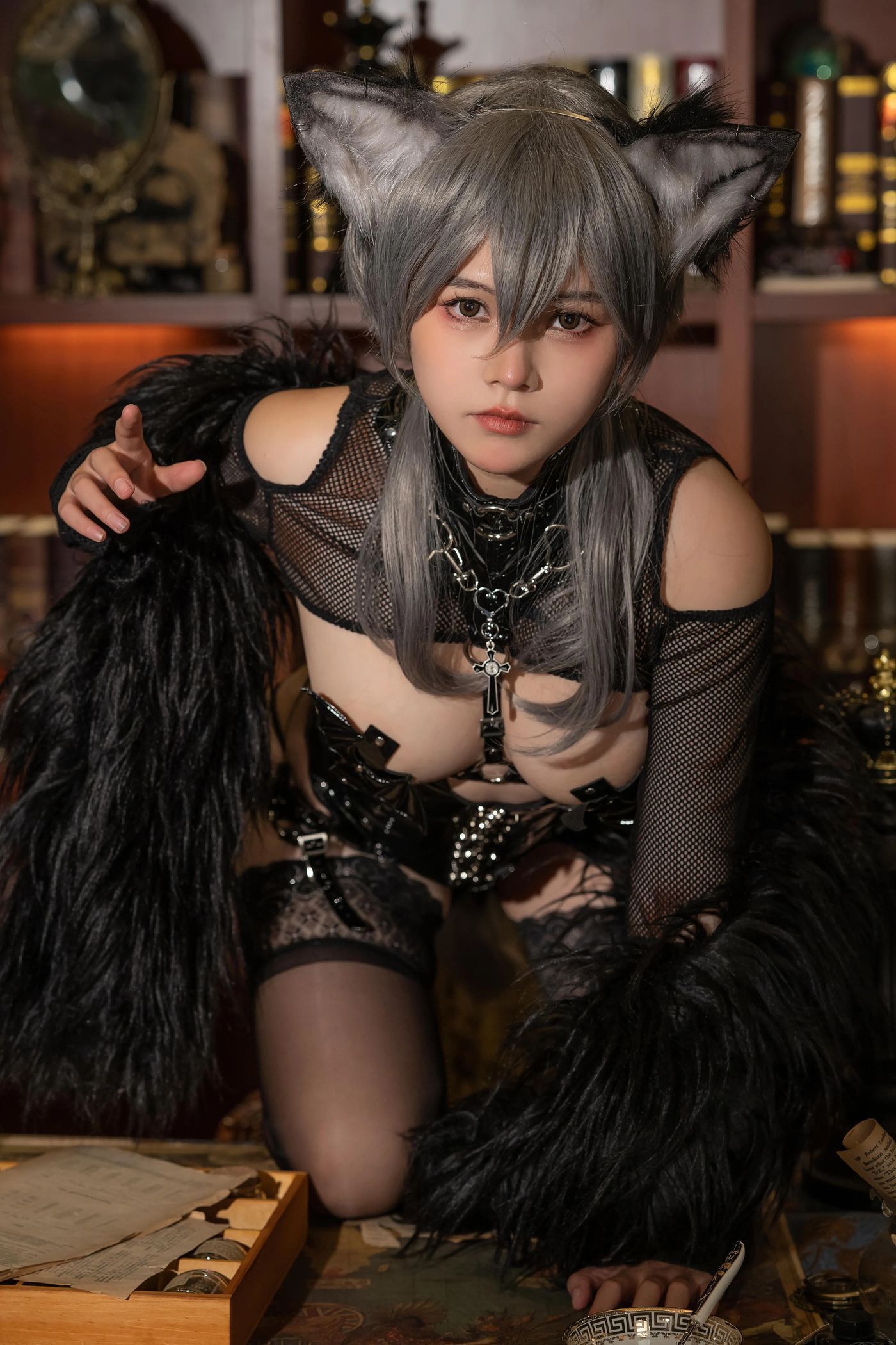 七月喵子 – NO.32 幻想兽娘集月食 克丝古 [18P]插图4