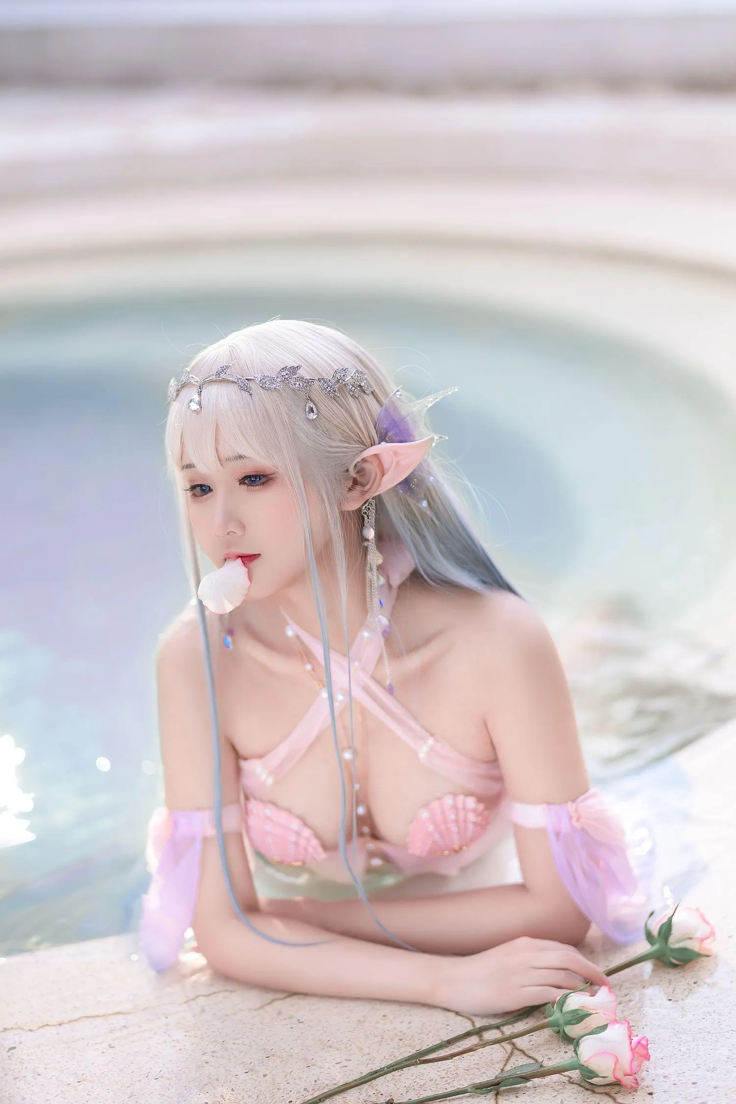 三度_69 – NO.77 温泉美人鱼X贝壳 [40P]插图6