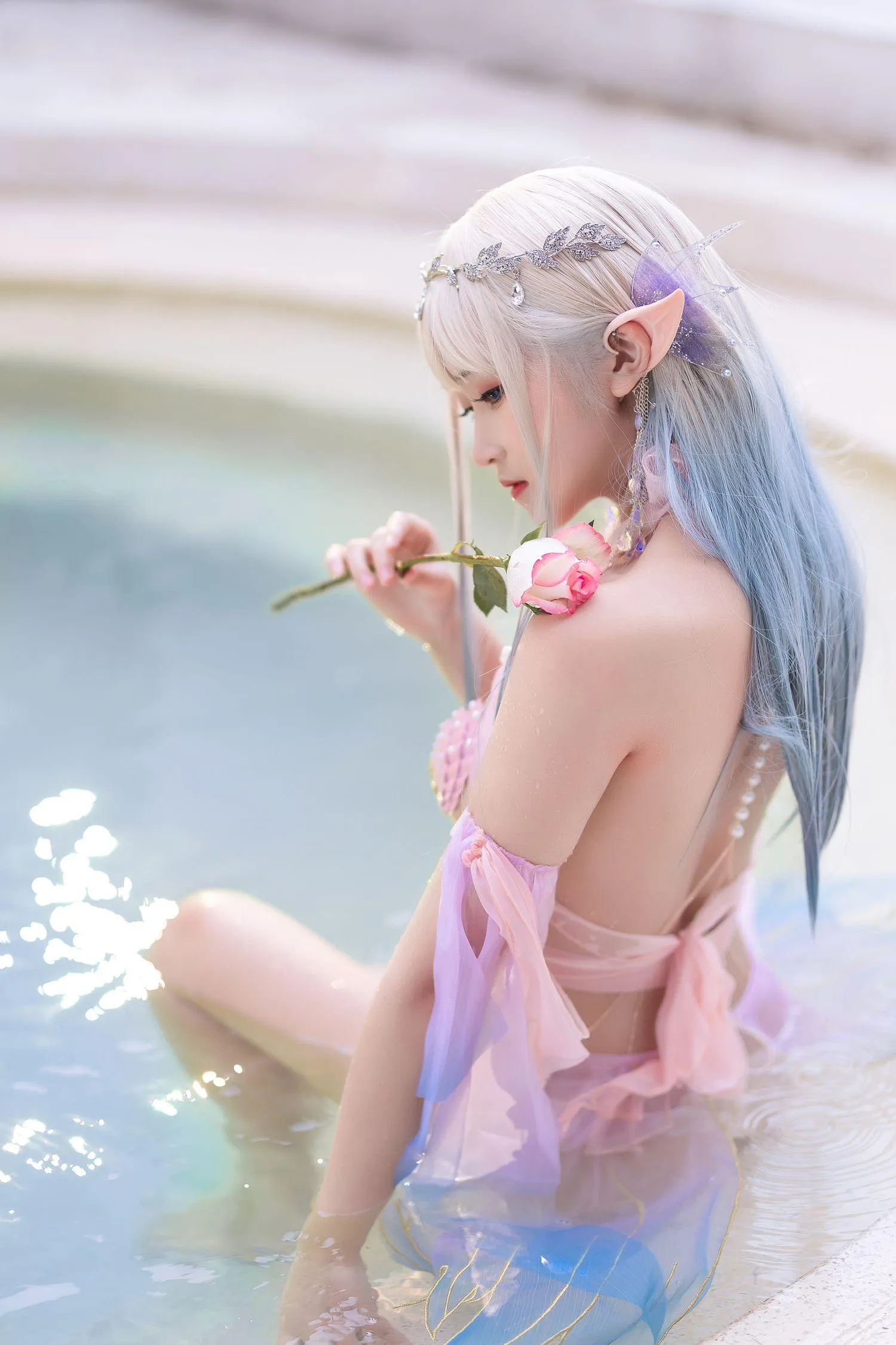 三度_69 – NO.77 温泉美人鱼X贝壳 [40P]插图8