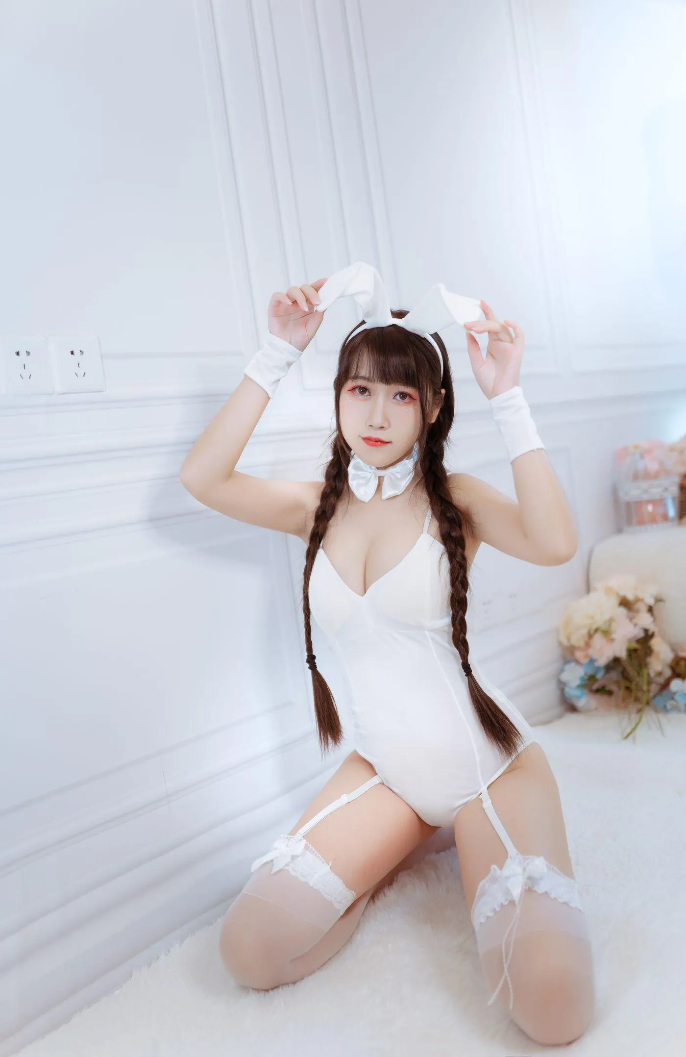 不呆猫 – NO.03 白色兔女郎 [28P]插图6