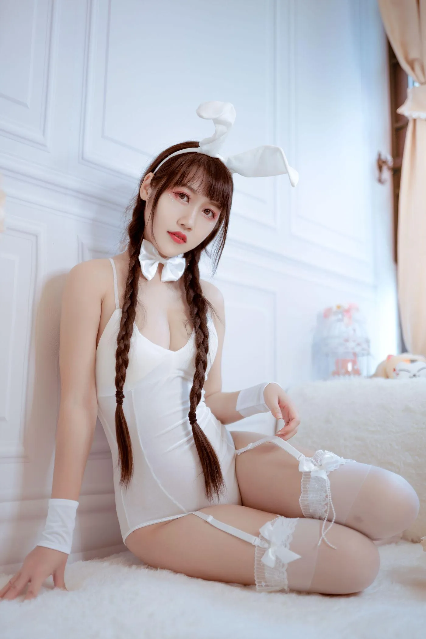 不呆猫 – NO.03 白色兔女郎 [28P]插图8