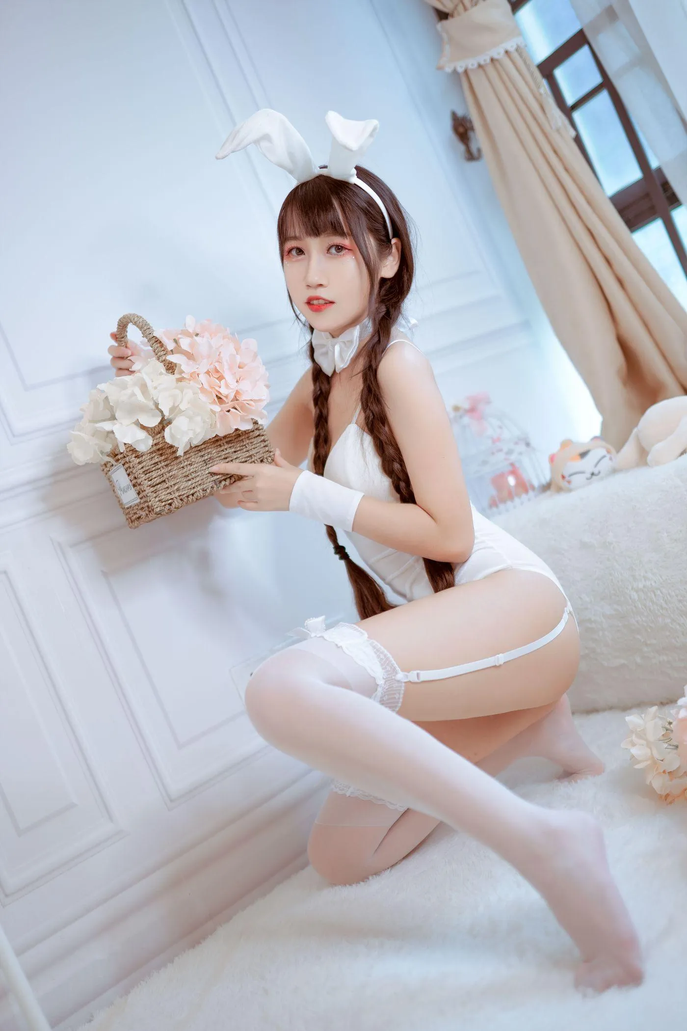 不呆猫 – NO.03 白色兔女郎 [28P]插图9