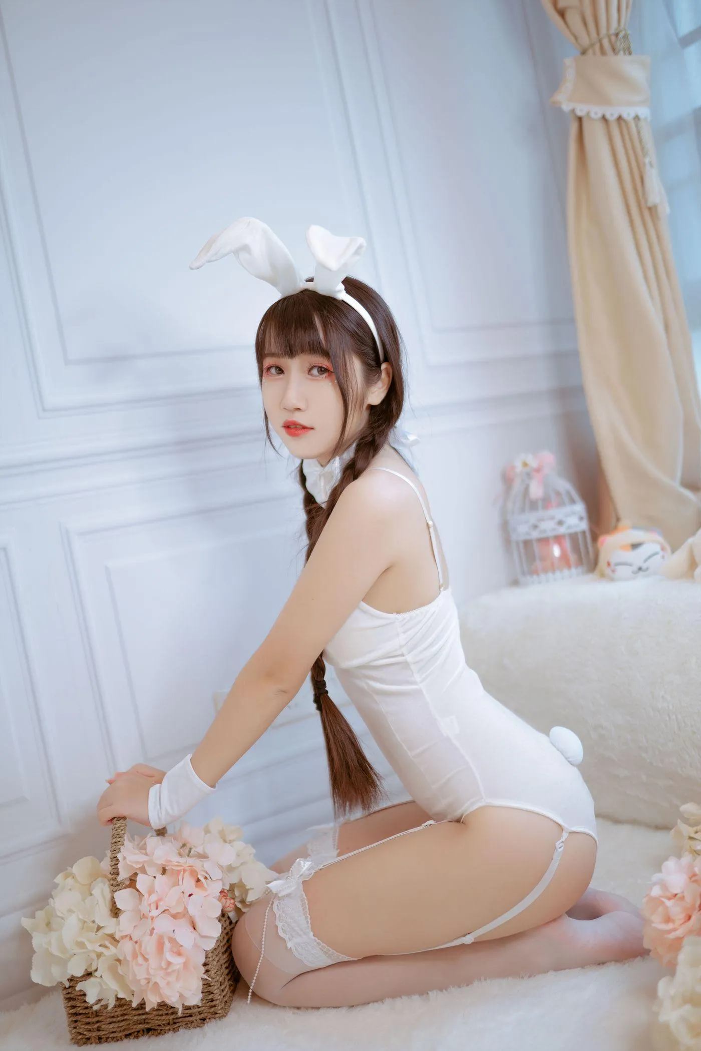 不呆猫 – NO.03 白色兔女郎 [28P]插图