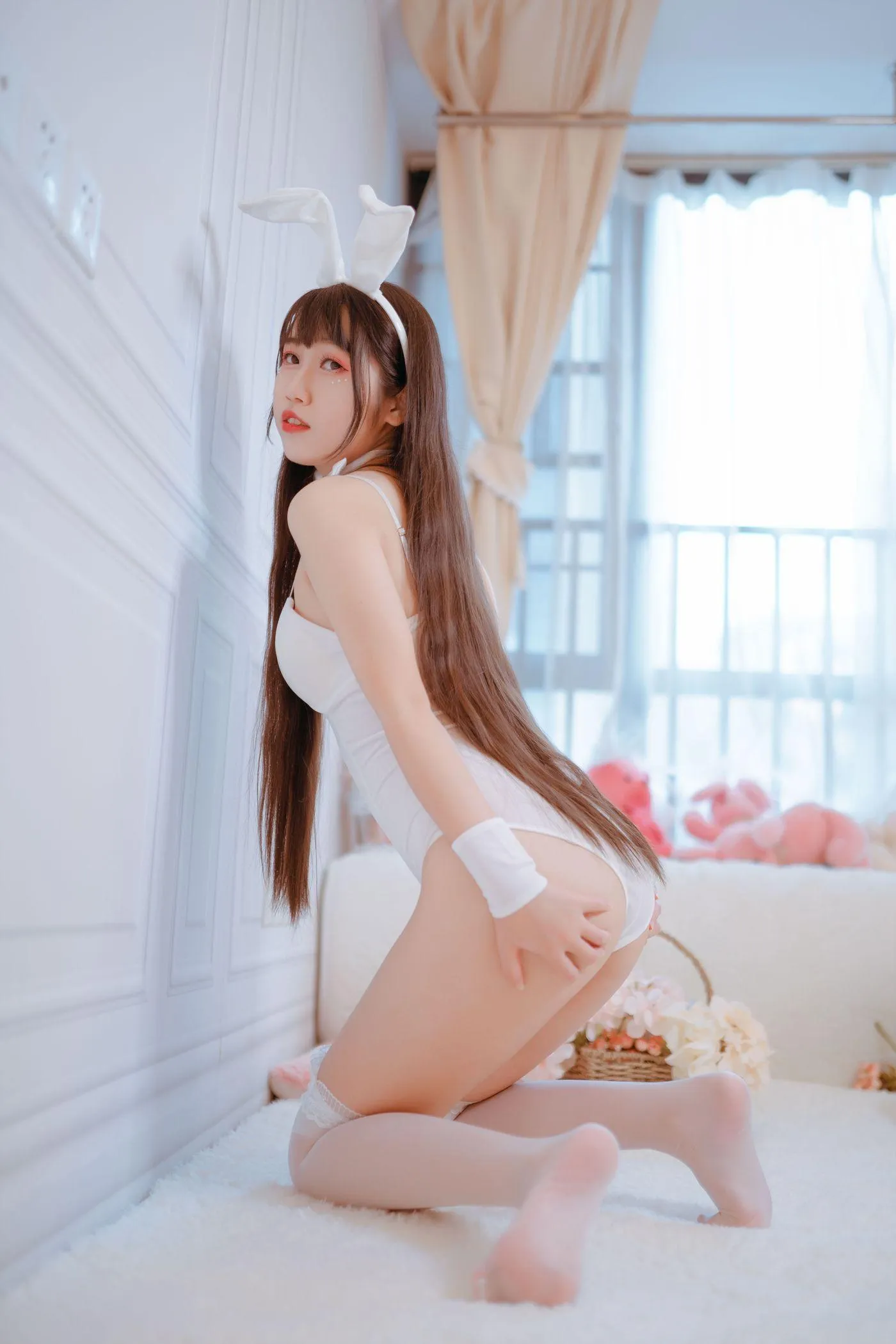 不呆猫 – NO.03 白色兔女郎 [28P]插图5