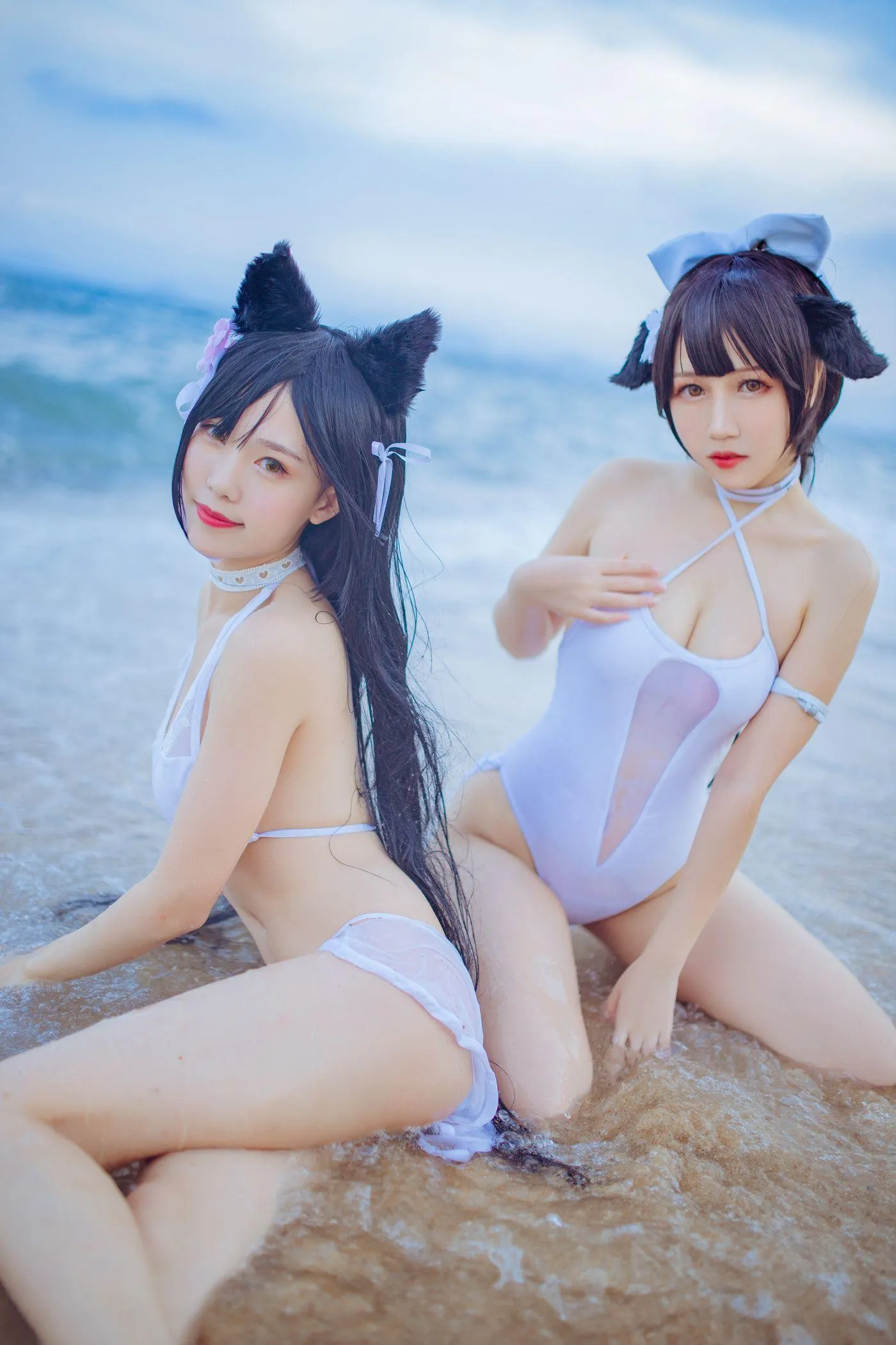 不呆猫 – NO.07 ×抖娘 獒犬海边泳装 [42P]插图1