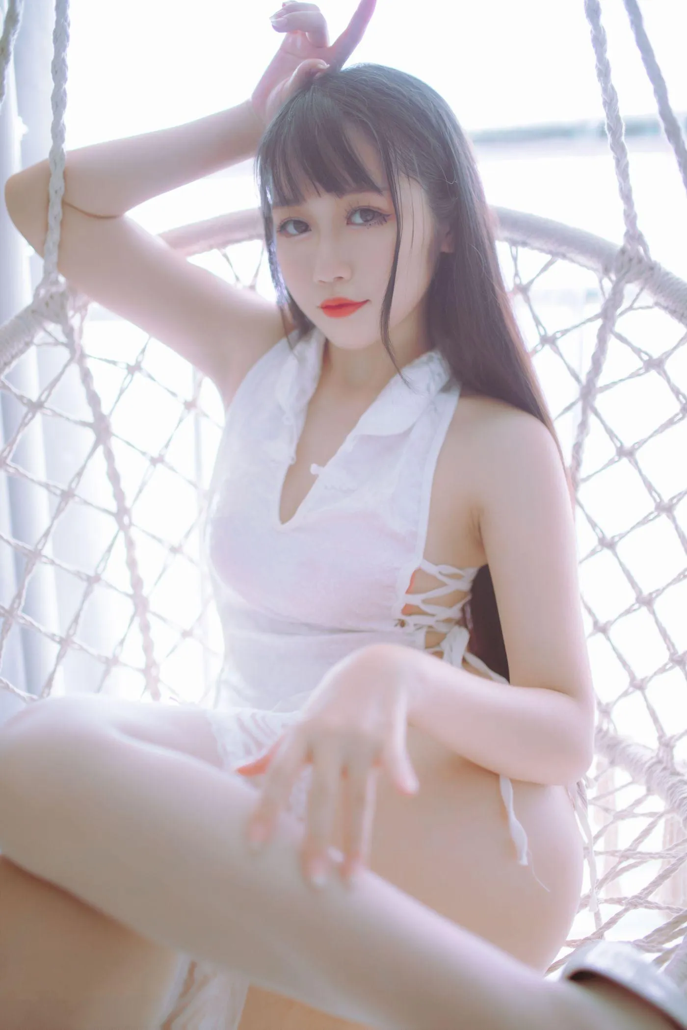 不呆猫 – NO.08 ×抖娘 黑白旗袍双子 [41P]插图3