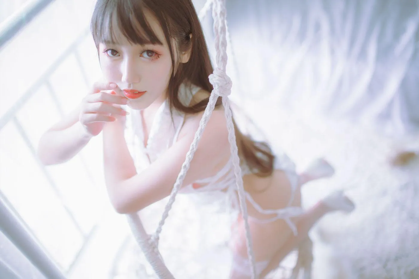 不呆猫 – NO.08 ×抖娘 黑白旗袍双子 [41P]插图5
