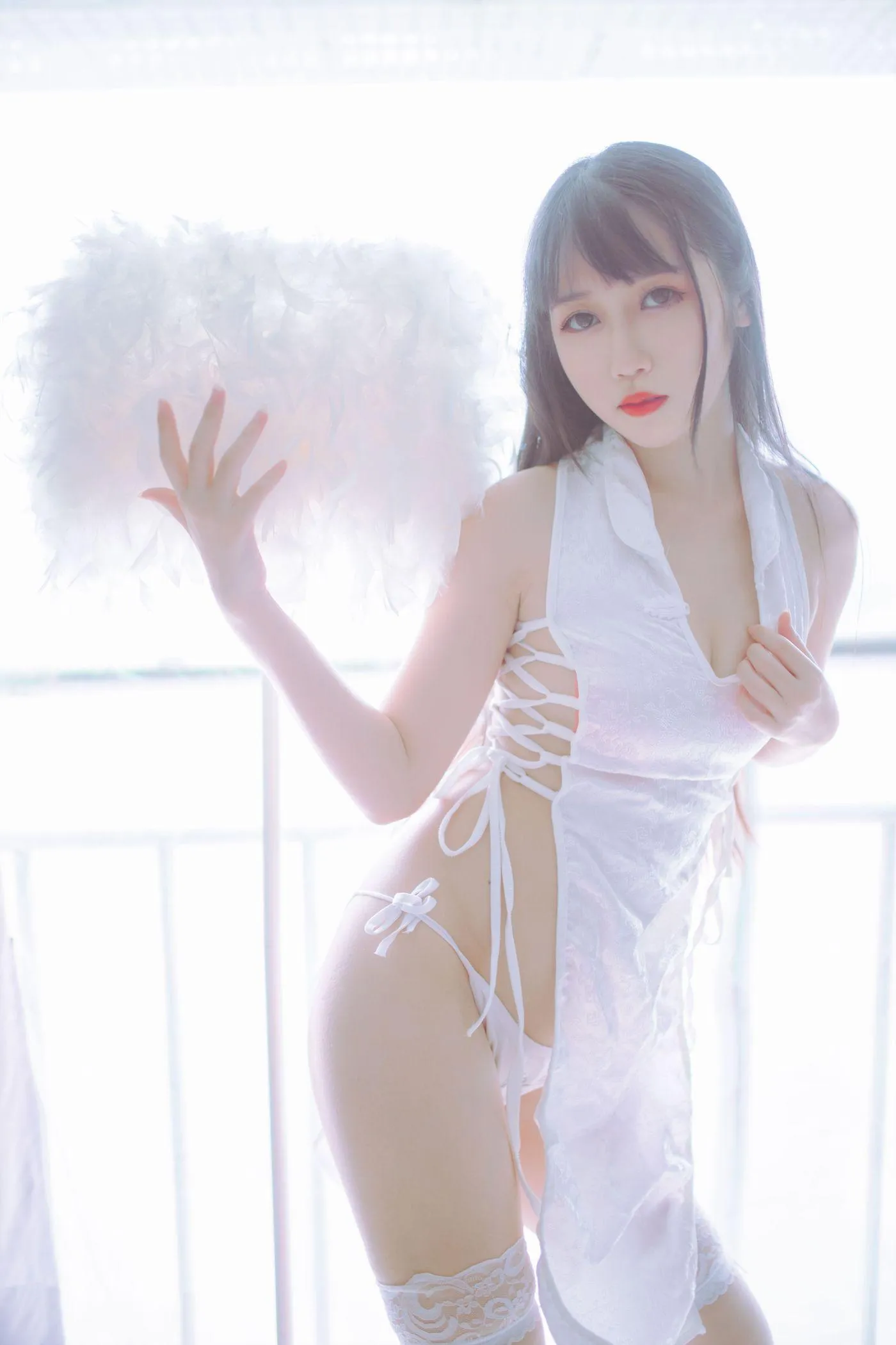 不呆猫 – NO.08 ×抖娘 黑白旗袍双子 [41P]插图6