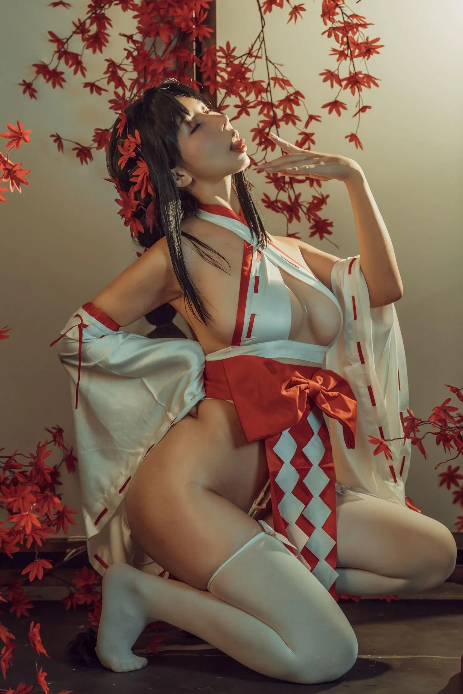 云溪溪 – NO.04 奶桃 巫女 [43P]插图7