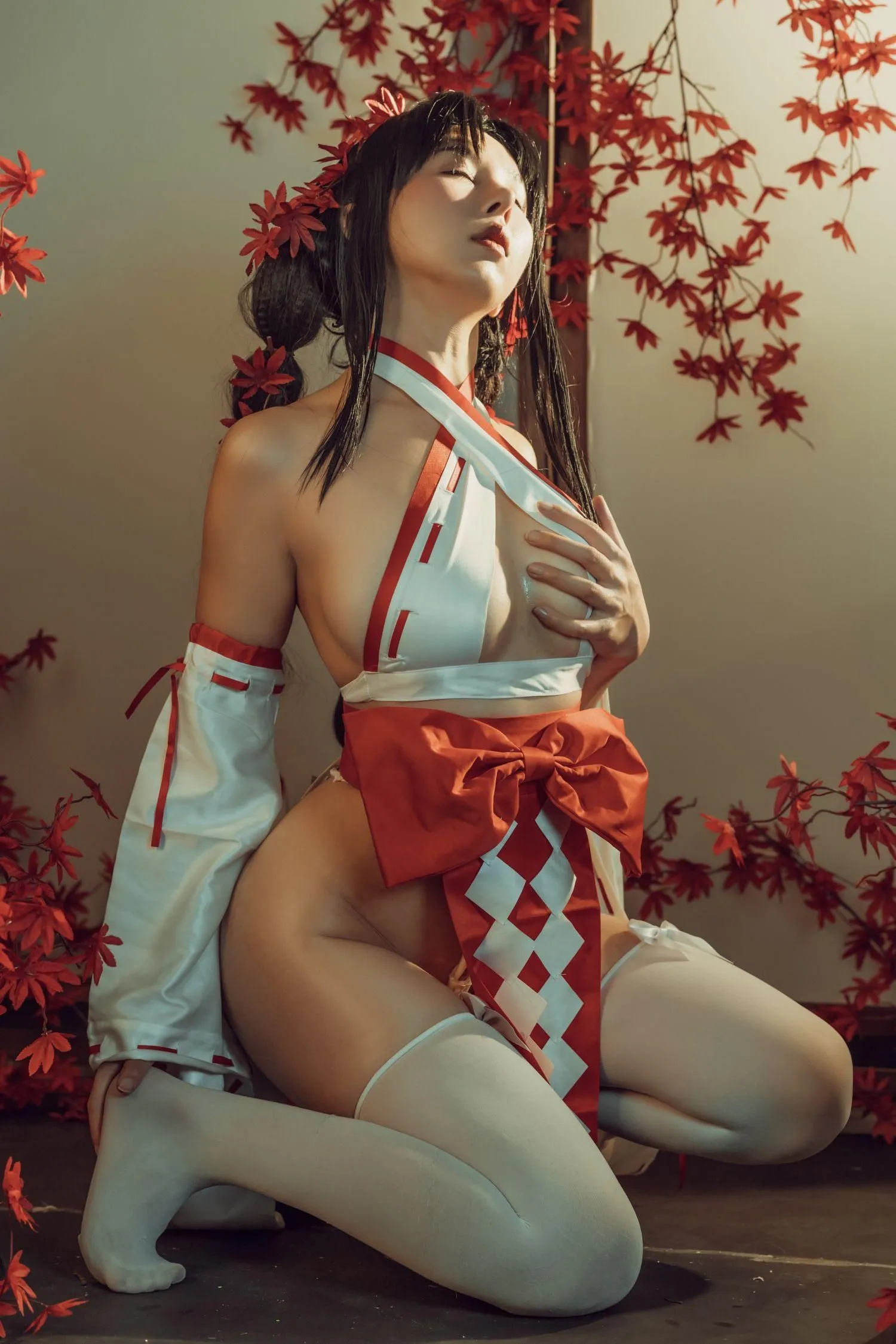 云溪溪 – NO.04 奶桃 巫女 [43P]插图9