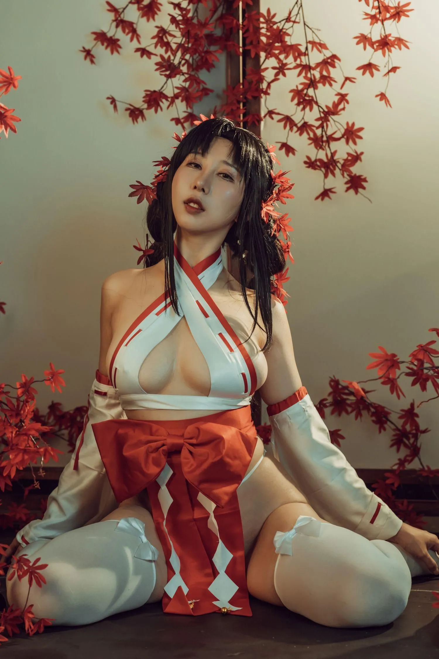 云溪溪 – NO.04 奶桃 巫女 [43P]插图7