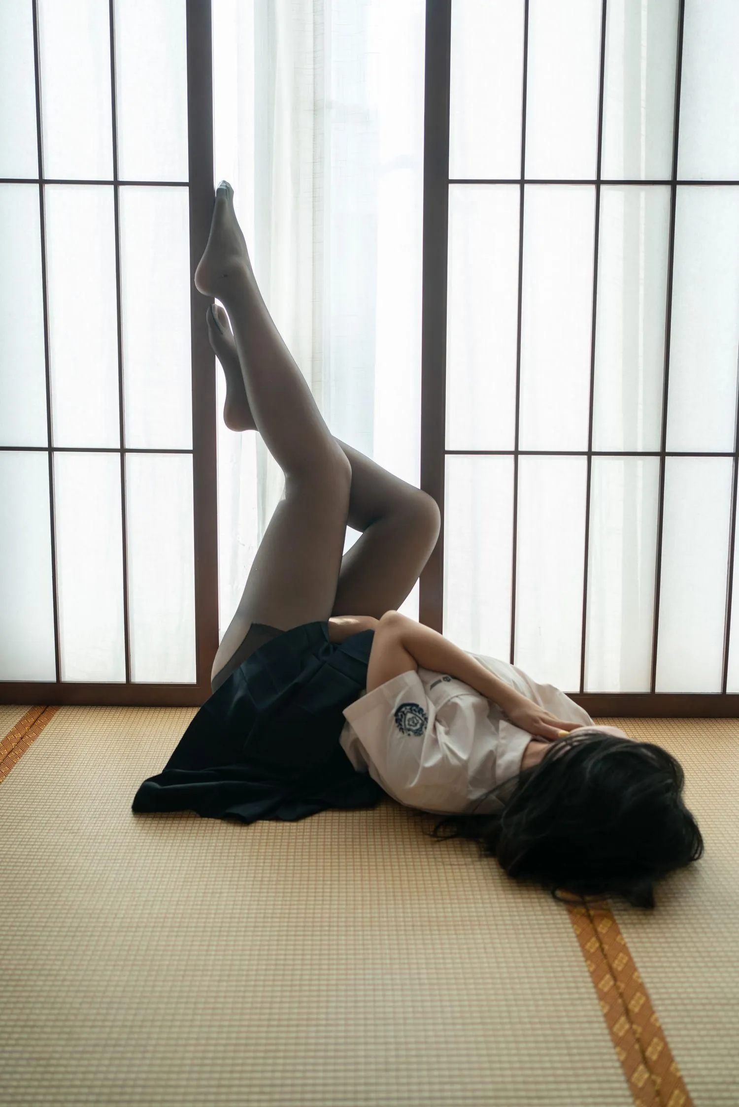云溪溪 – NO.09 奶桃 黑丝学妹 [60P]插图4
