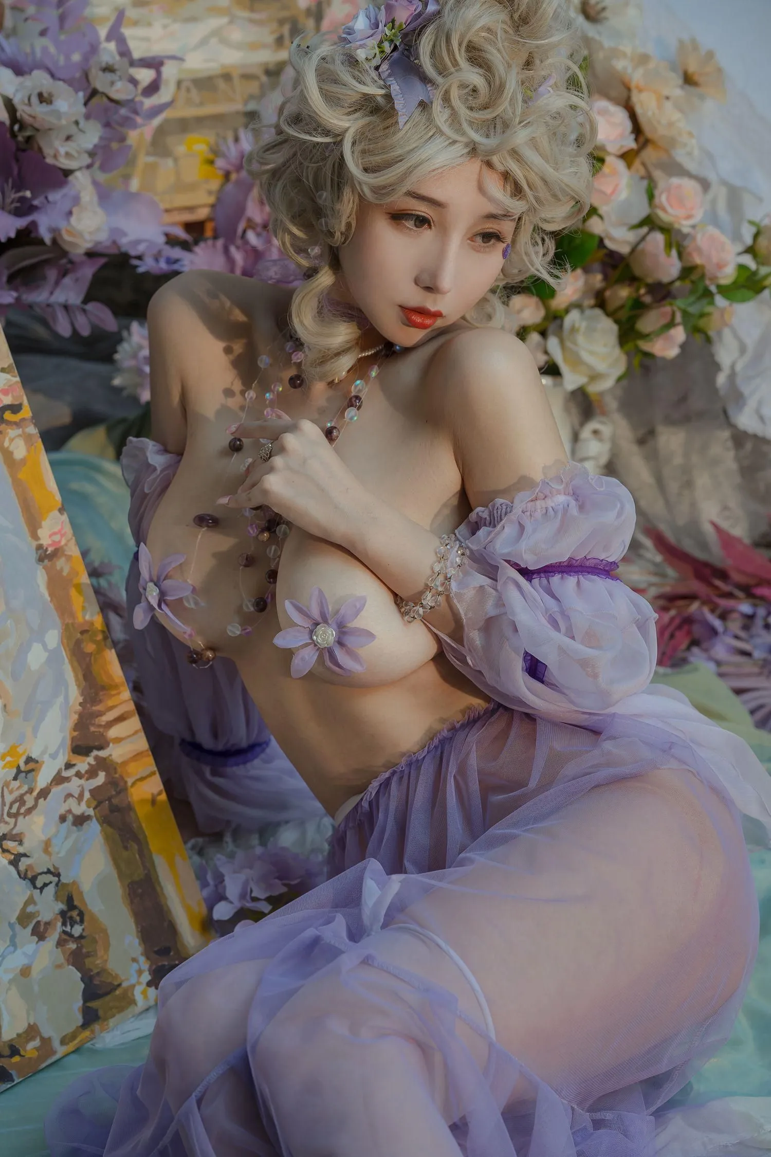 云溪溪 – NO.19 奶桃 春风 [50P]插图3