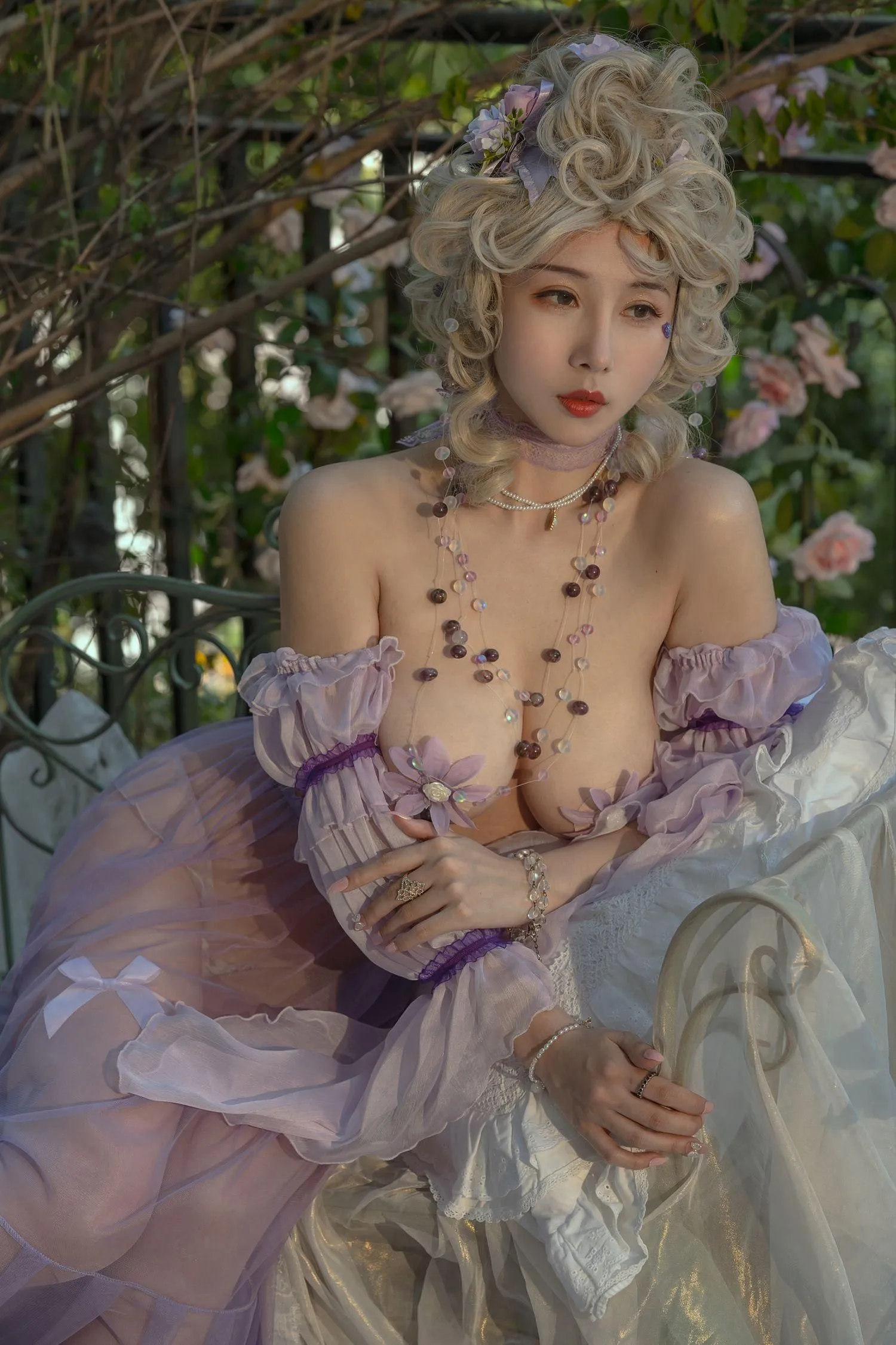 云溪溪 – NO.19 奶桃 春风 [50P]插图2