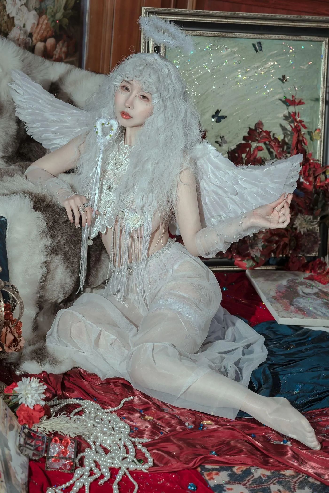 云溪溪 – NO.33 奶桃 N44天使 [50P]插图6
