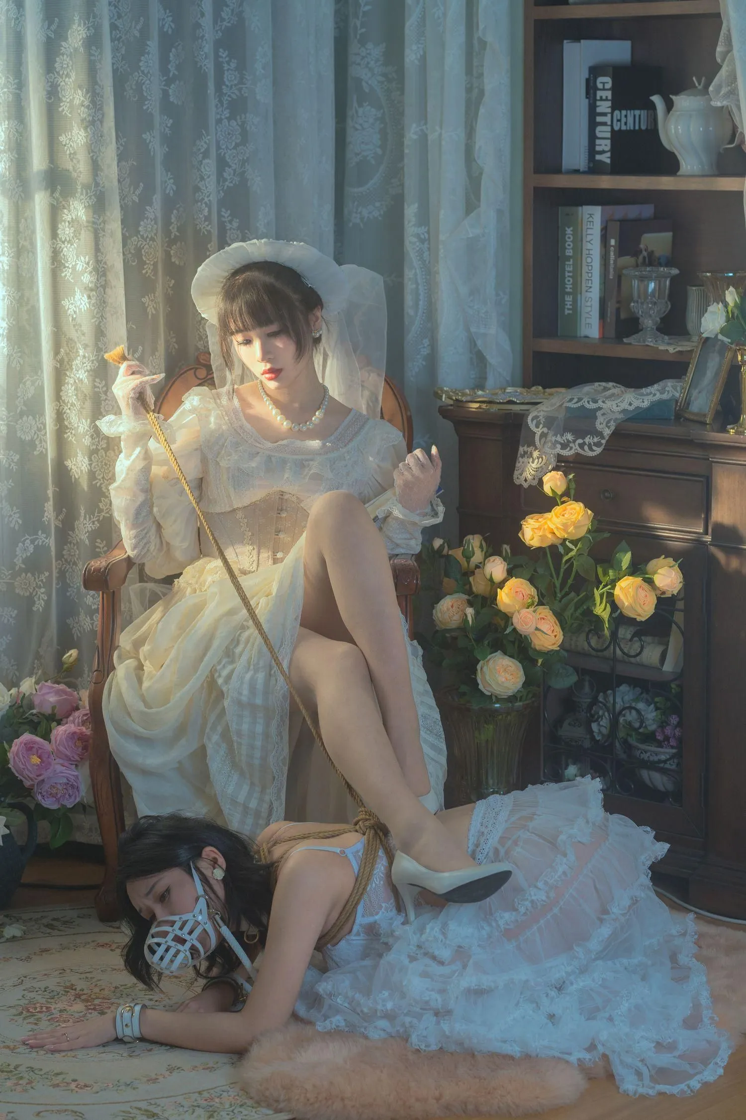 云溪溪 – NO.48 奶桃 花吟系列 [150P]插图3
