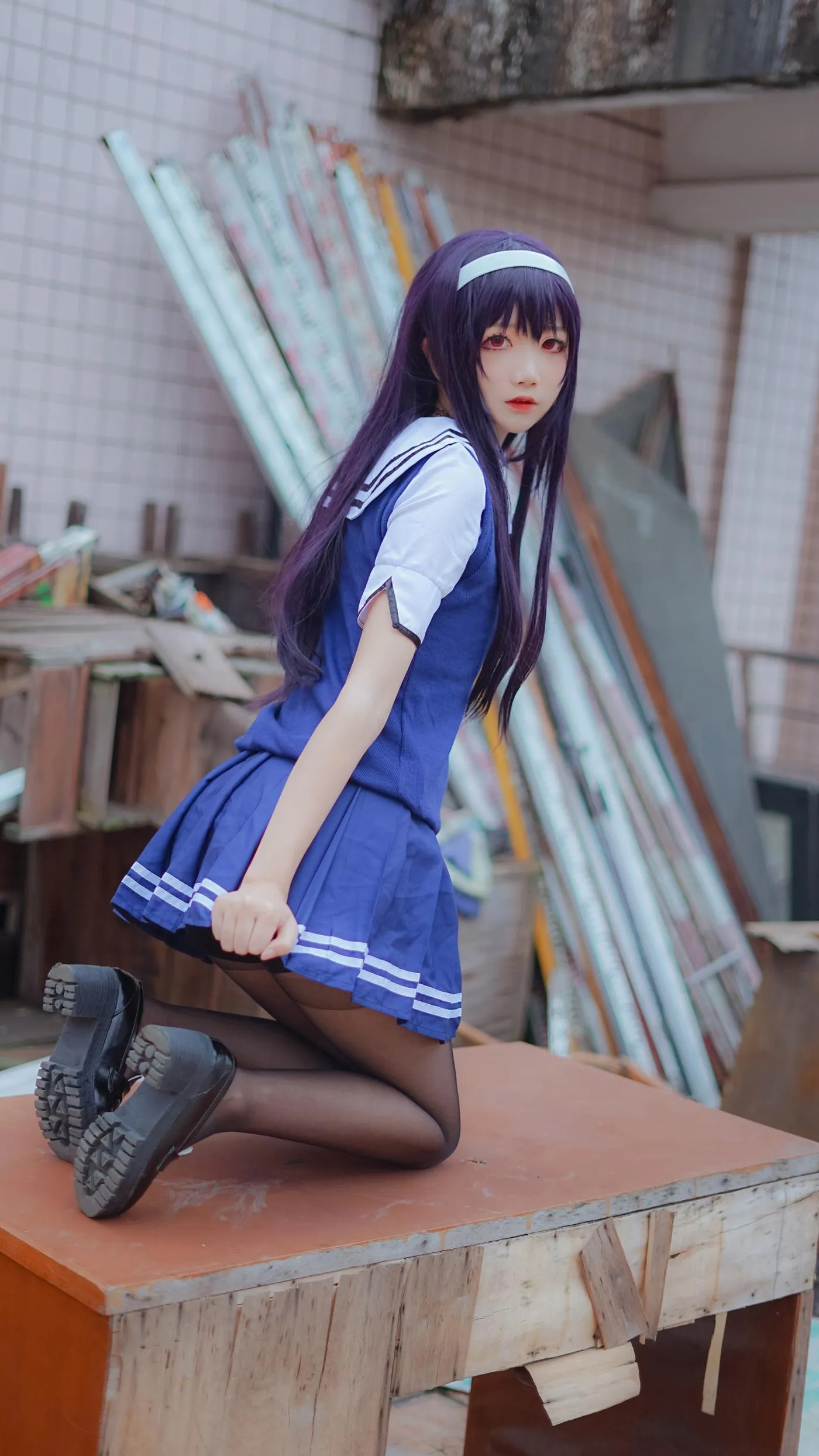 五更百鬼 – NO.34 学姐校服 [25P]插图5