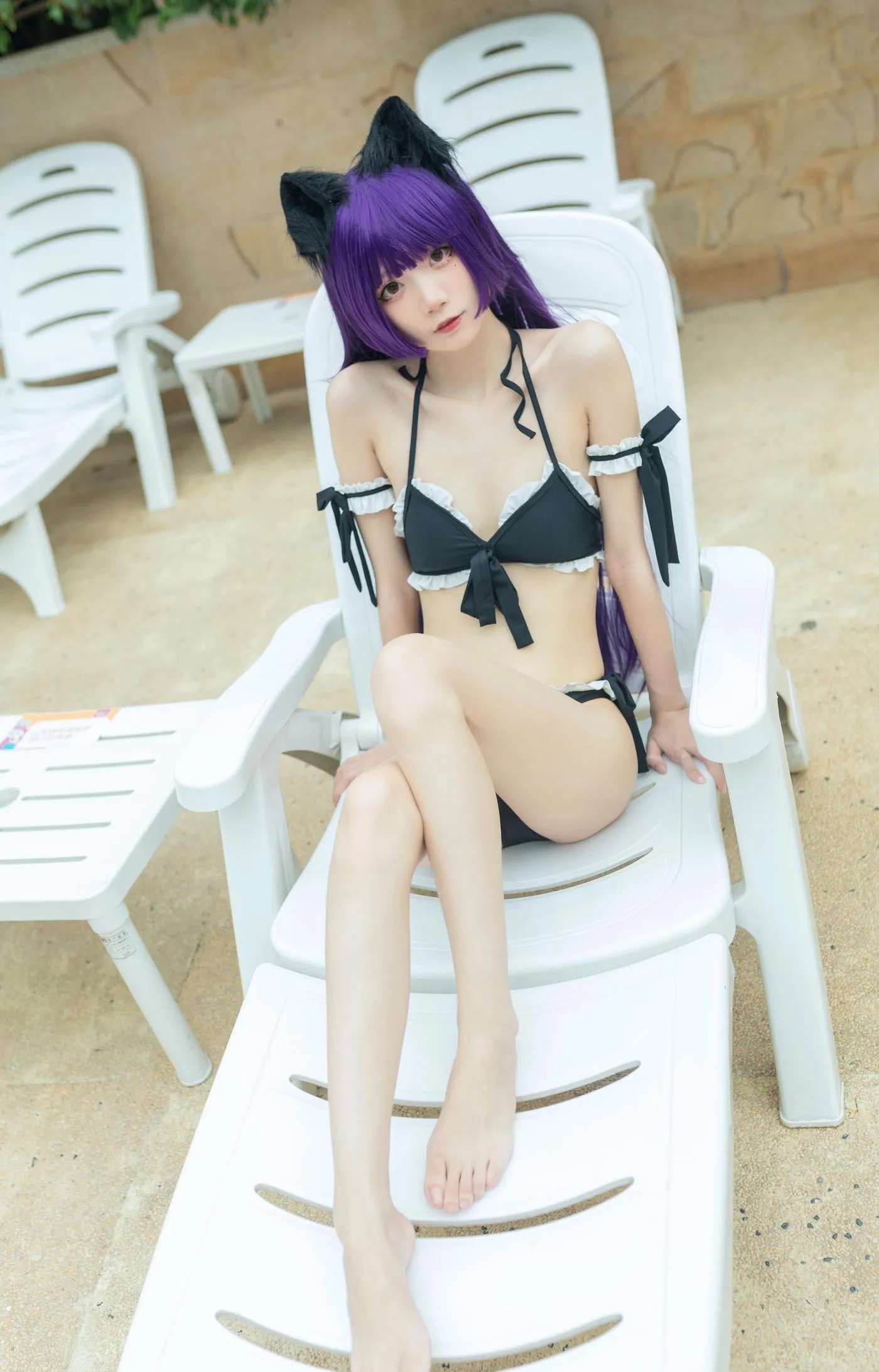 五更百鬼 – NO.36 黑猫泳装 [12P]插图5