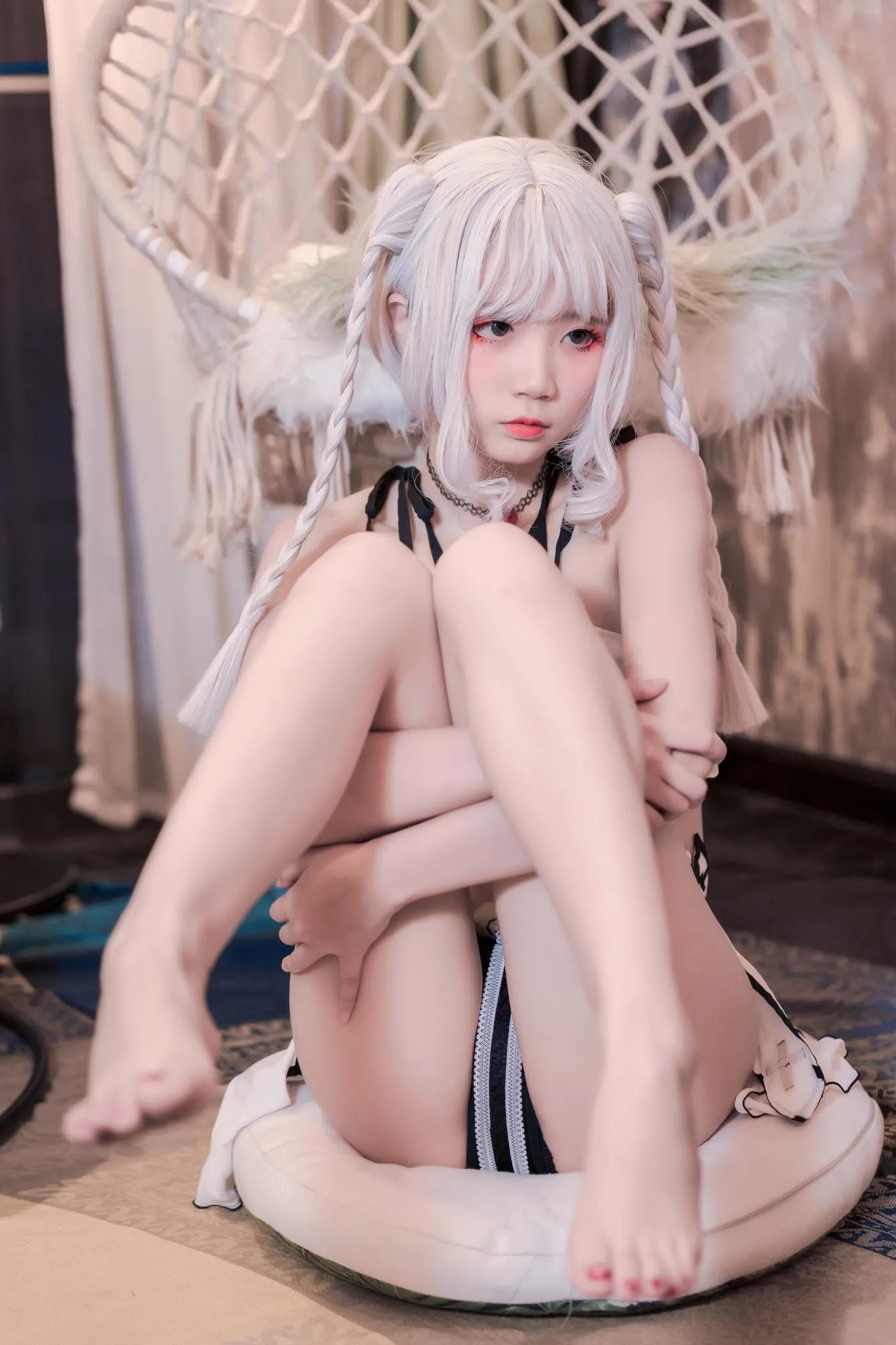 五更百鬼 – NO.38 圣女 吊带黑丝 [60P]插图9