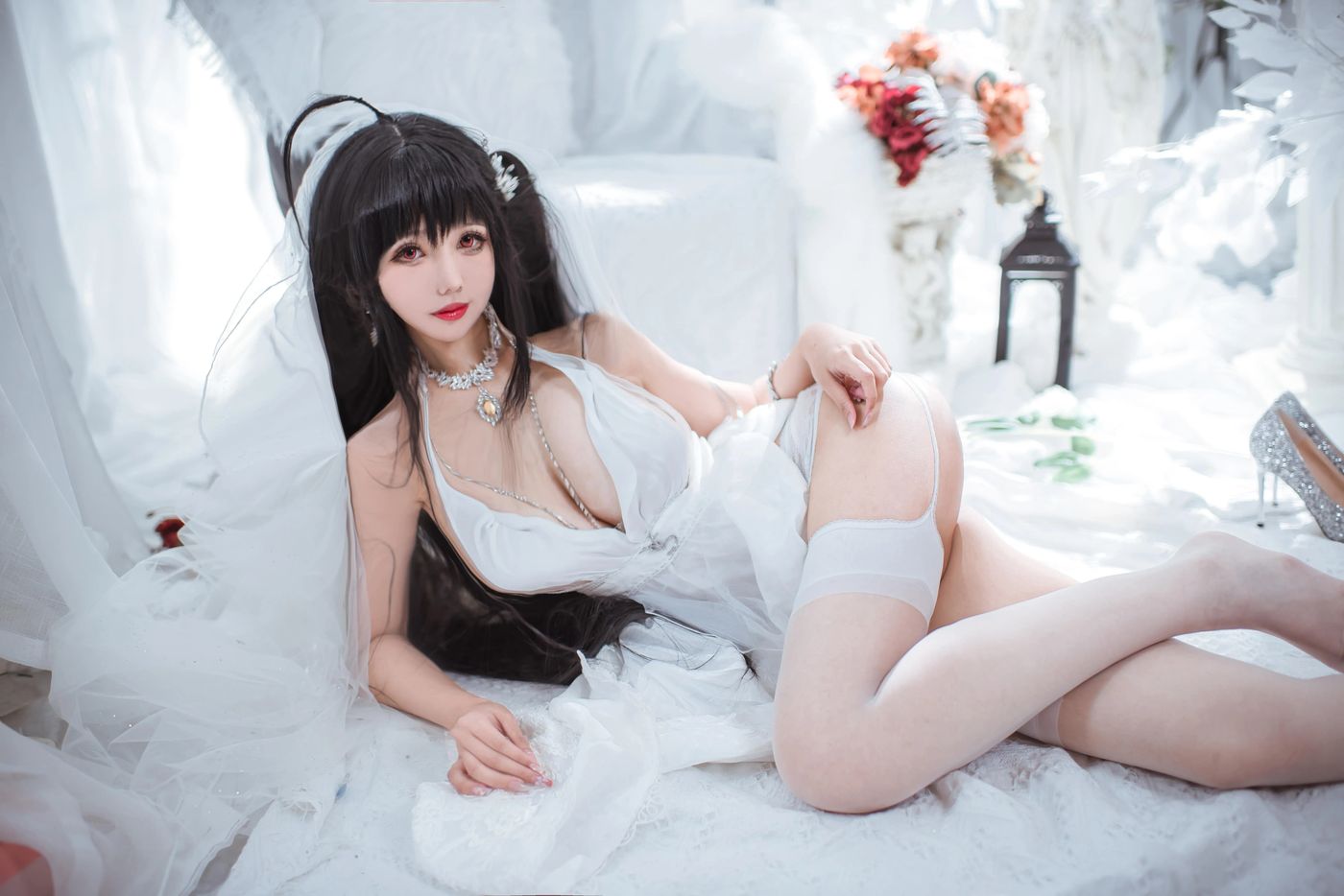 仙女月 – NO.08 大凤纯白婚纱 [30P]插图4