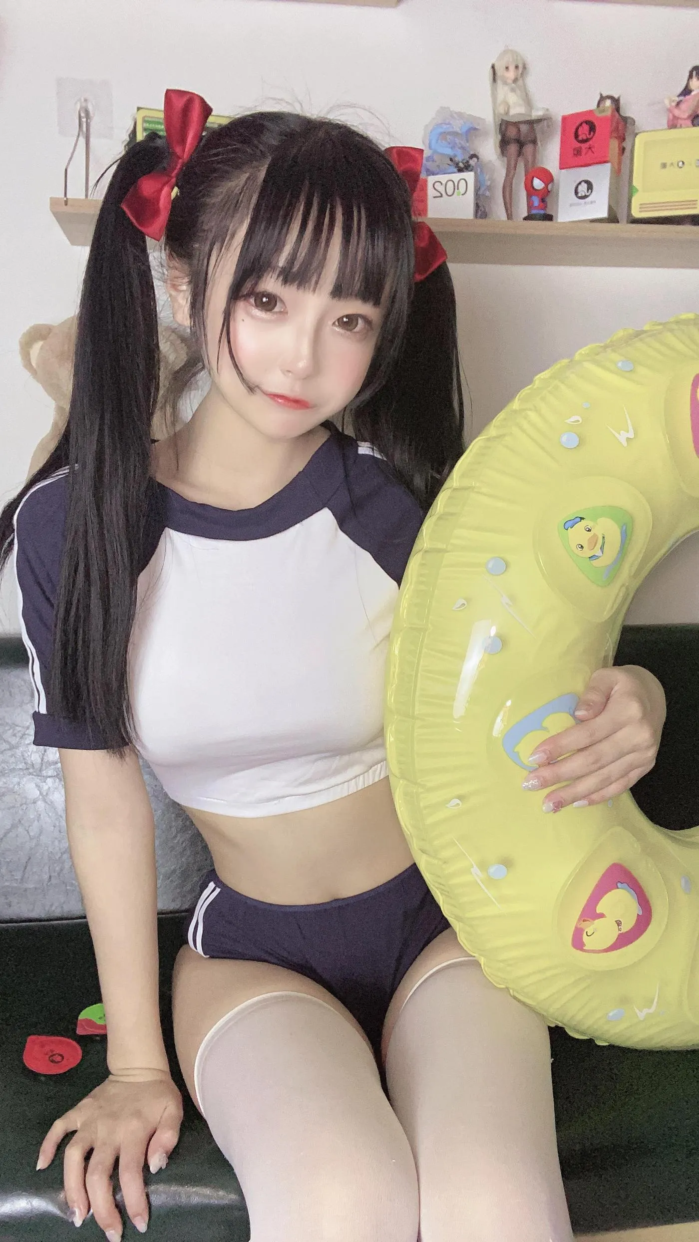 佳佳好难啊  – NO.03 蓝色吊带体操服 [38P]插图4