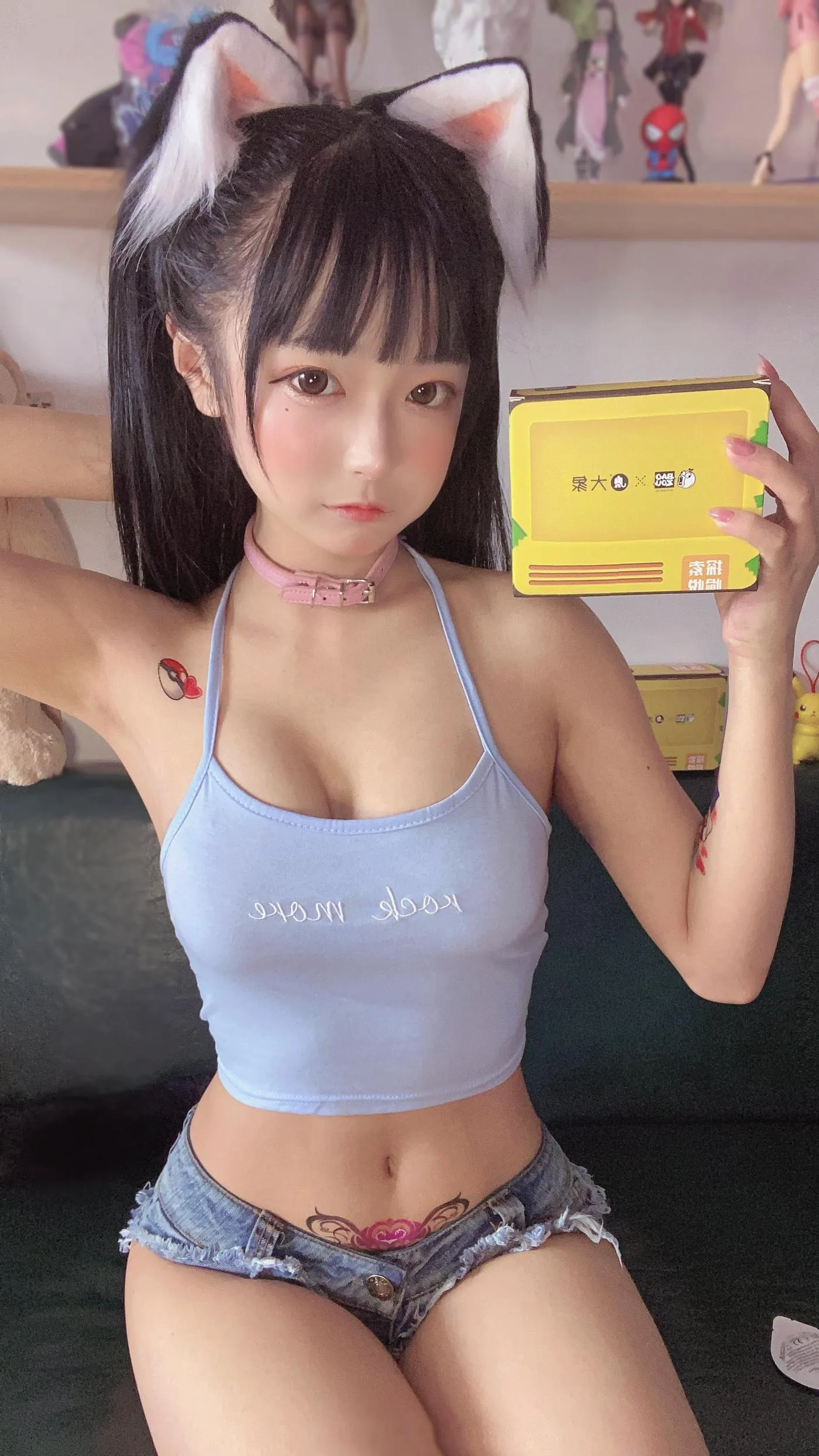 佳佳好难啊  – NO.03 蓝色吊带体操服 [38P]插图7
