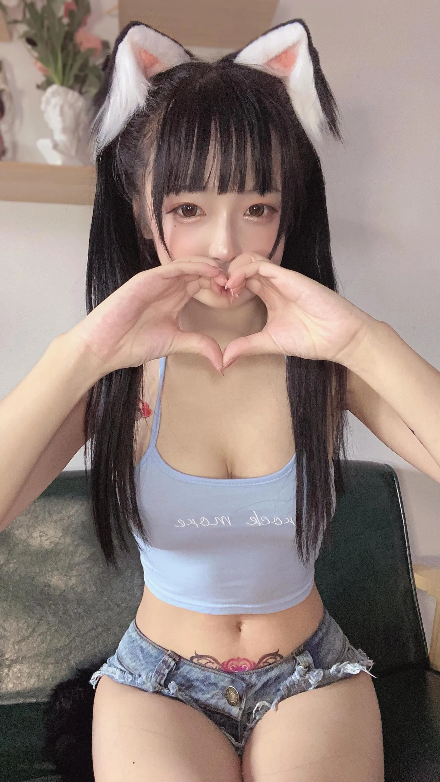 佳佳好难啊  – NO.03 蓝色吊带体操服 [38P]插图4
