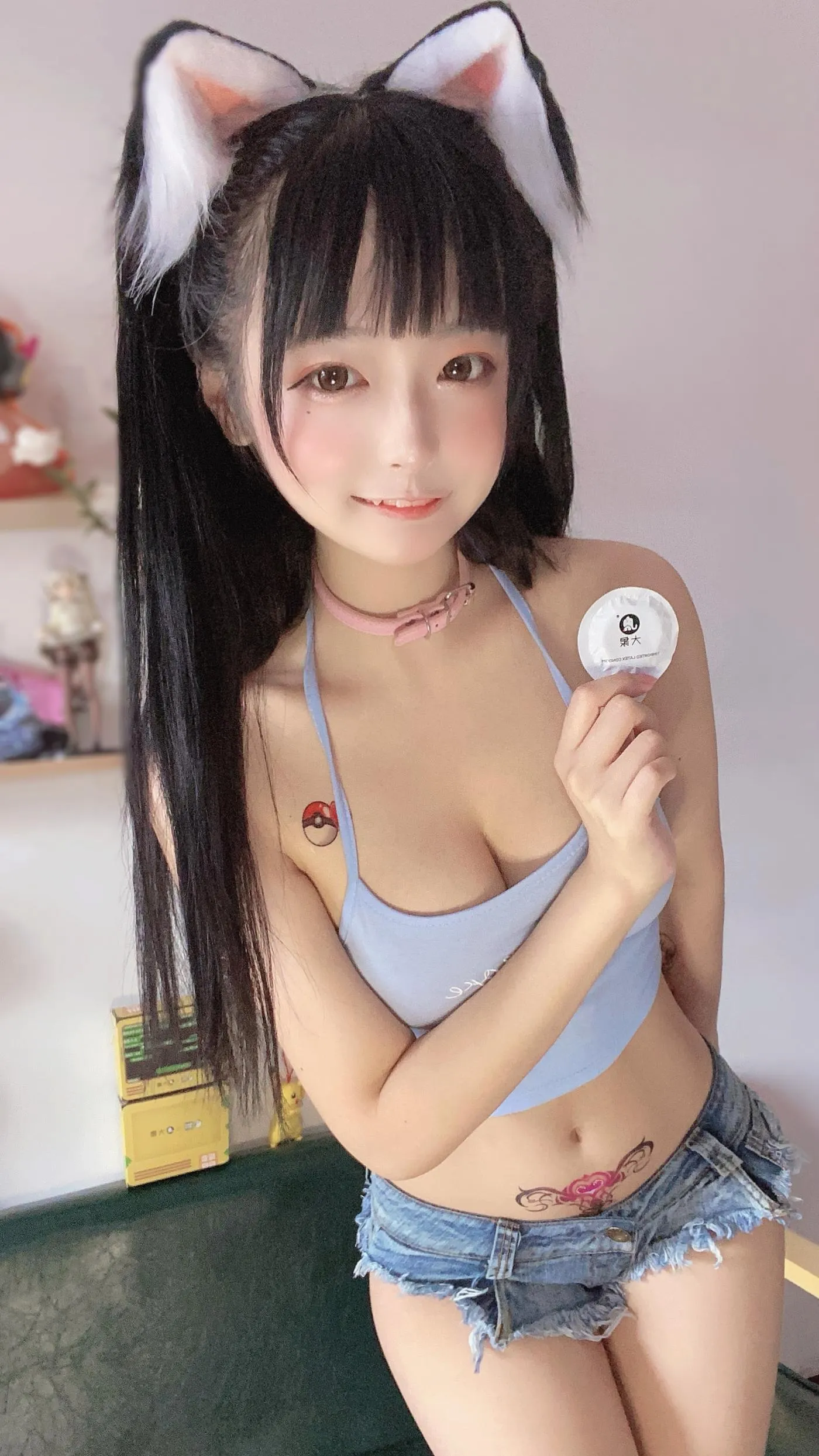 佳佳好难啊  – NO.03 蓝色吊带体操服 [38P]插图2
