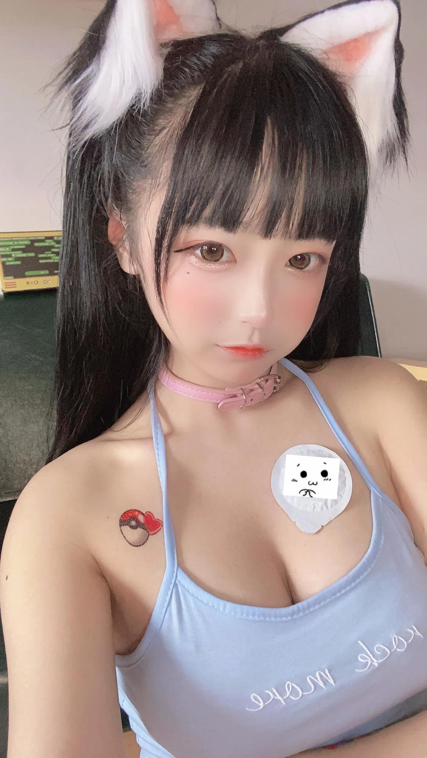 佳佳好难啊  – NO.03 蓝色吊带体操服 [38P]插图7