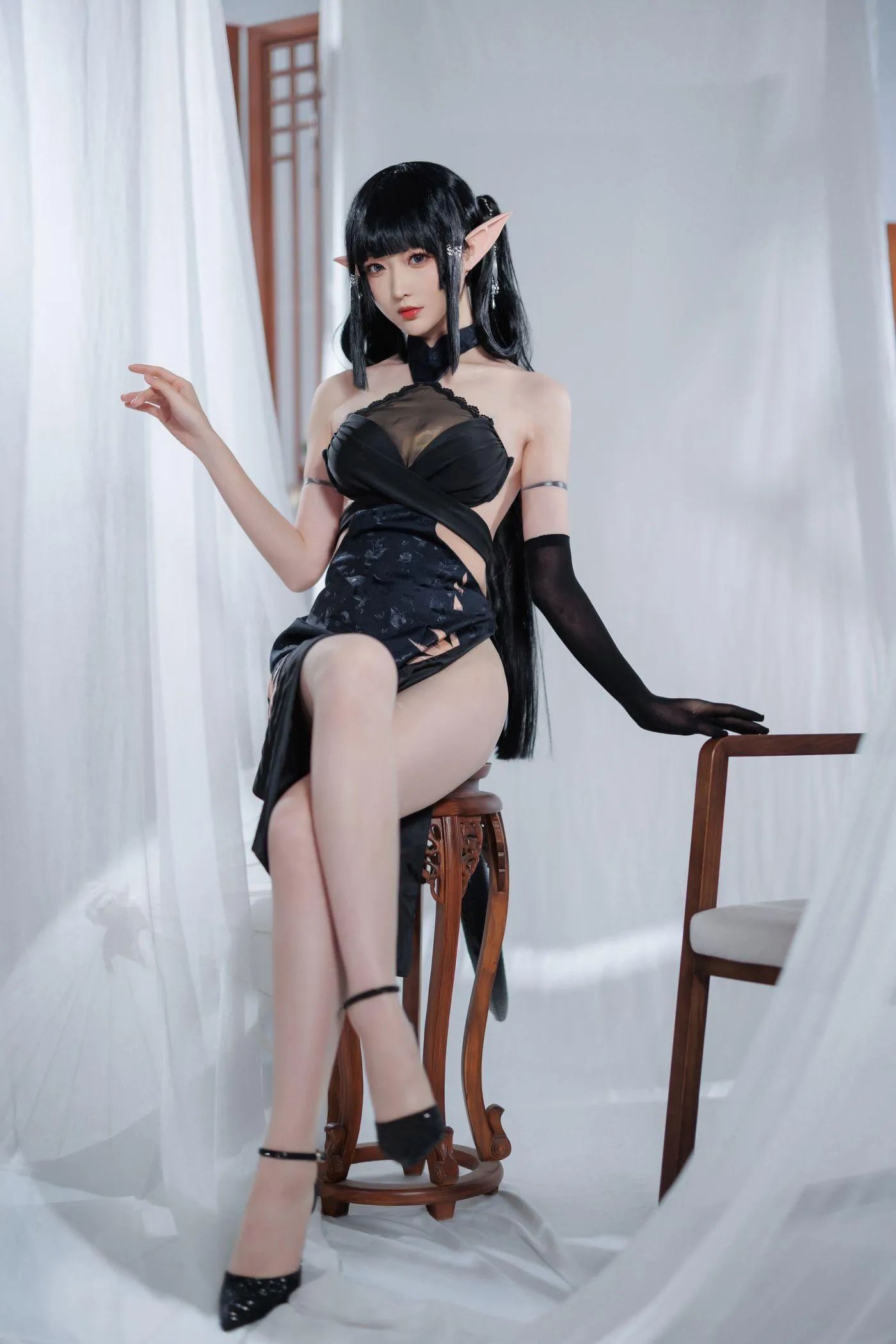 南宫 – NO.83 明日方舟森蚺旗袍 [18P]插图6