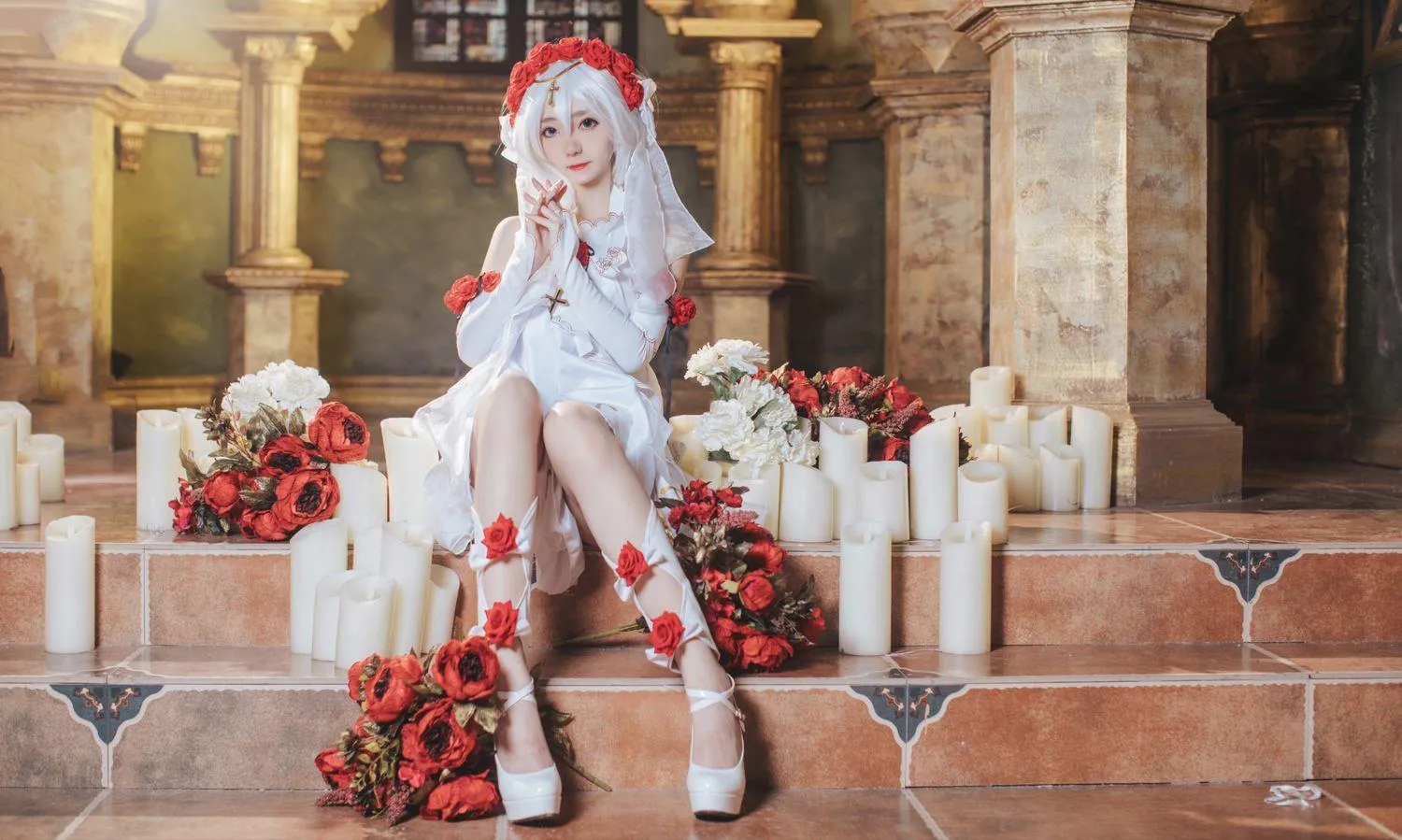 南桃Momoko NO.019 德丽莎花裳月纱 [16P]插图5