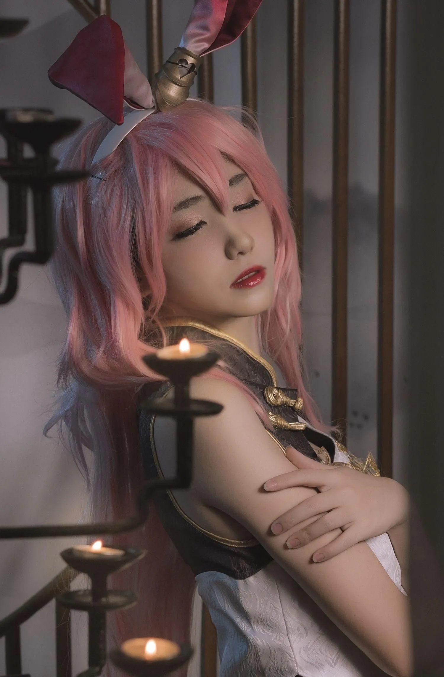 南桃Momoko NO.050 八重樱旗袍 [17P]插图8