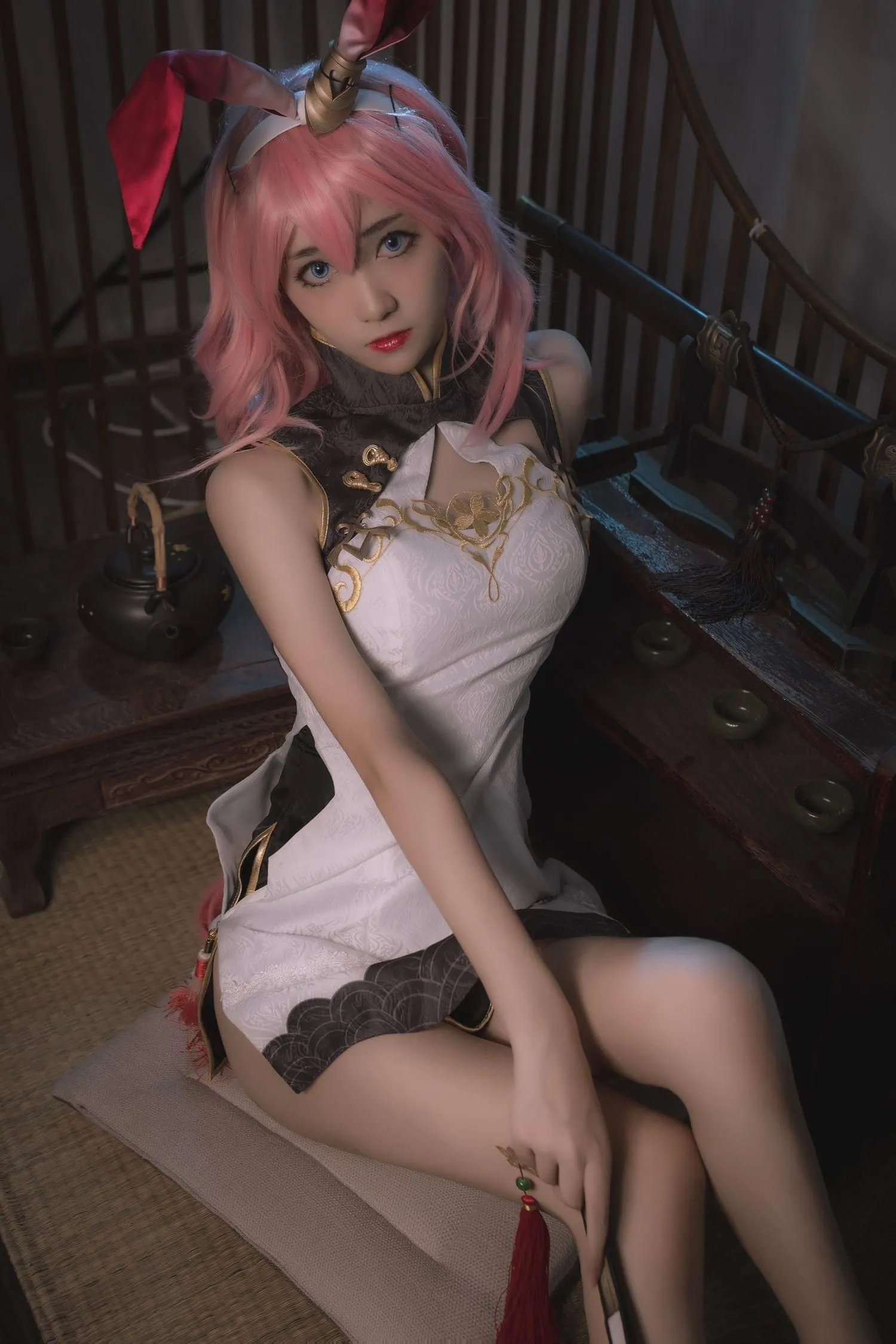 南桃Momoko NO.050 八重樱旗袍 [17P]插图9