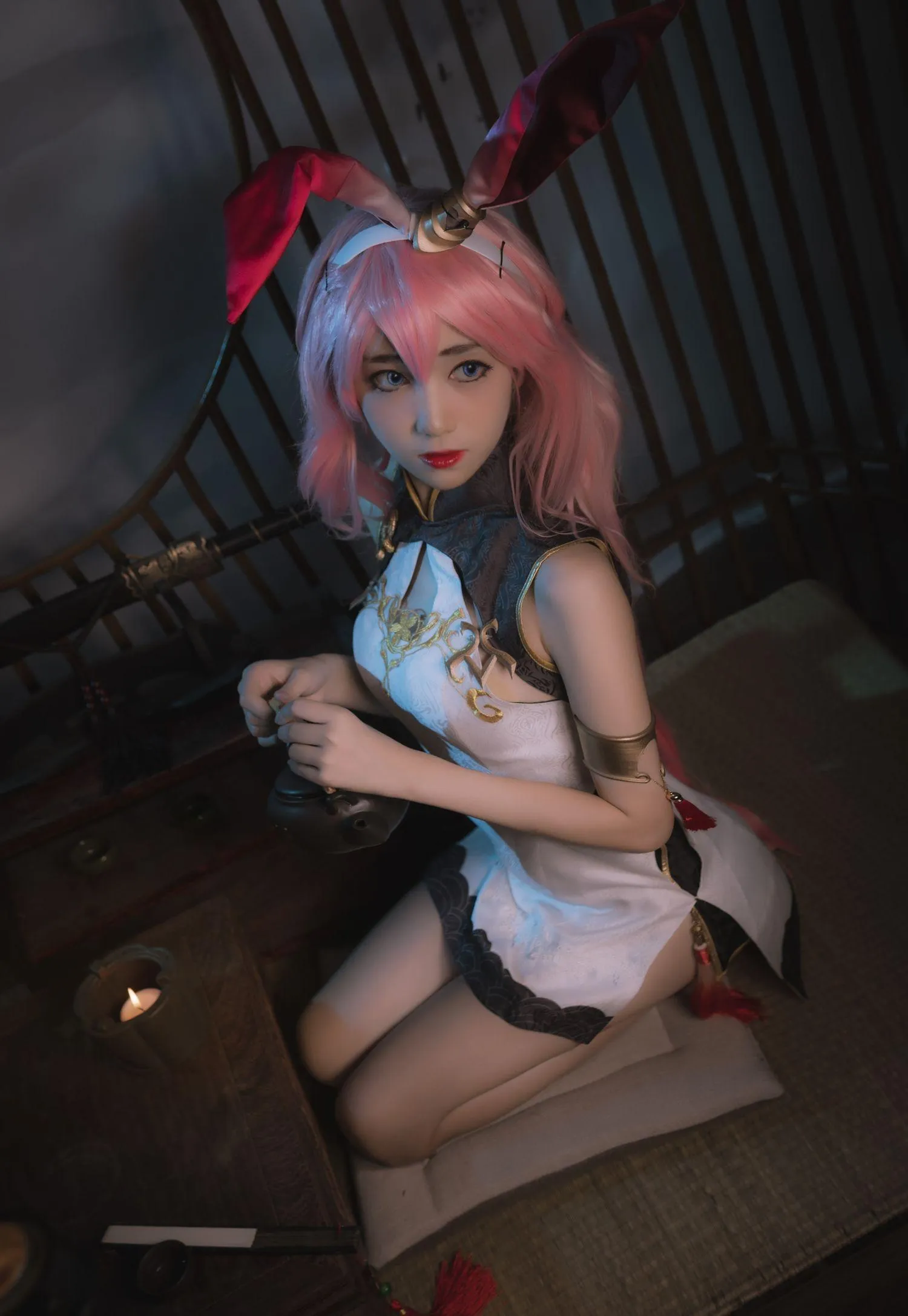 南桃Momoko NO.050 八重樱旗袍 [17P]插图4