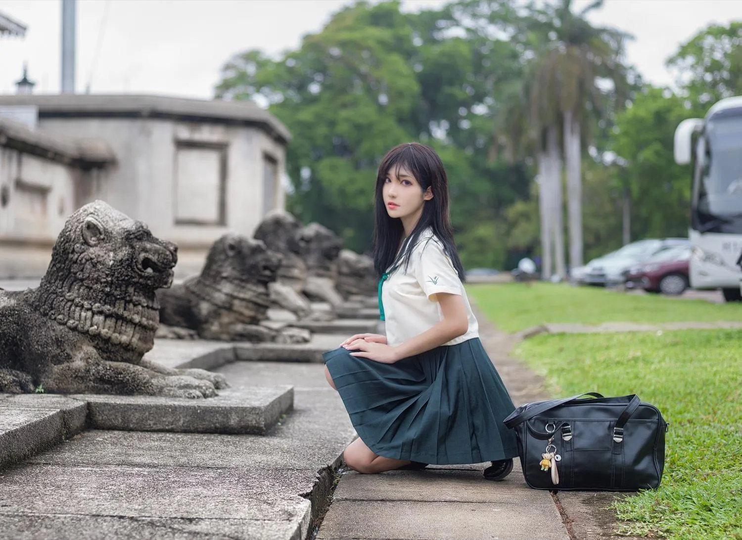南桃Momoko NO.058 绿jk [14P]插图9