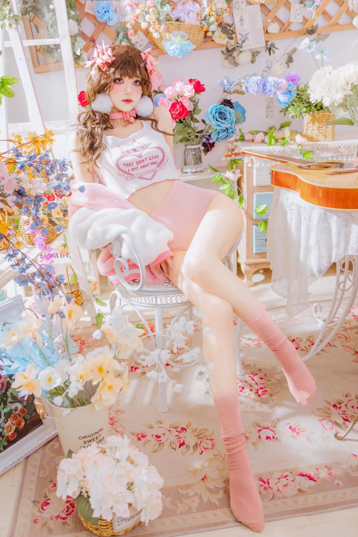 南桃Momoko NO.087 少女吉他与蝴蝶结 [28P]插图5