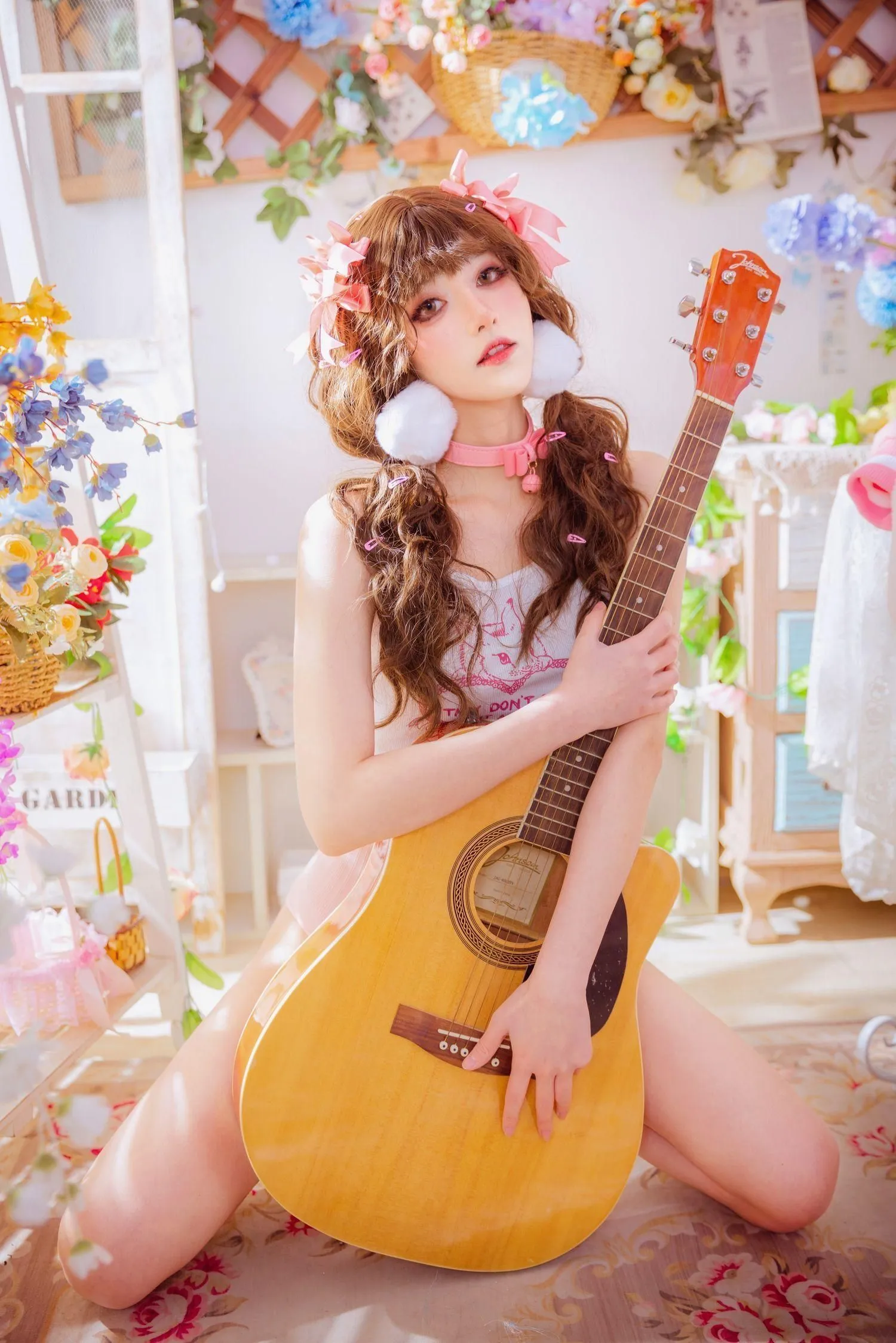 南桃Momoko NO.087 少女吉他与蝴蝶结 [28P]插图8