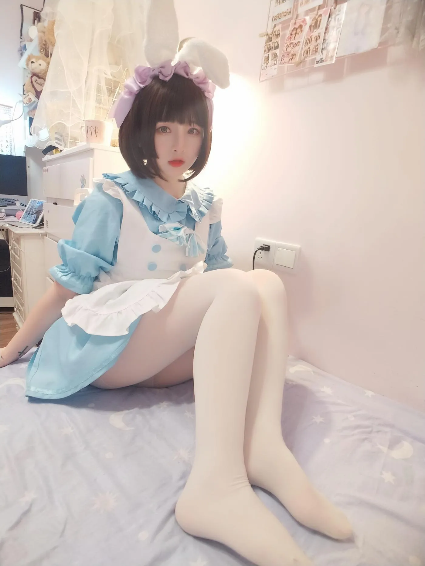 古川kagura – NO.36 白丝女仆 [49P]插图7