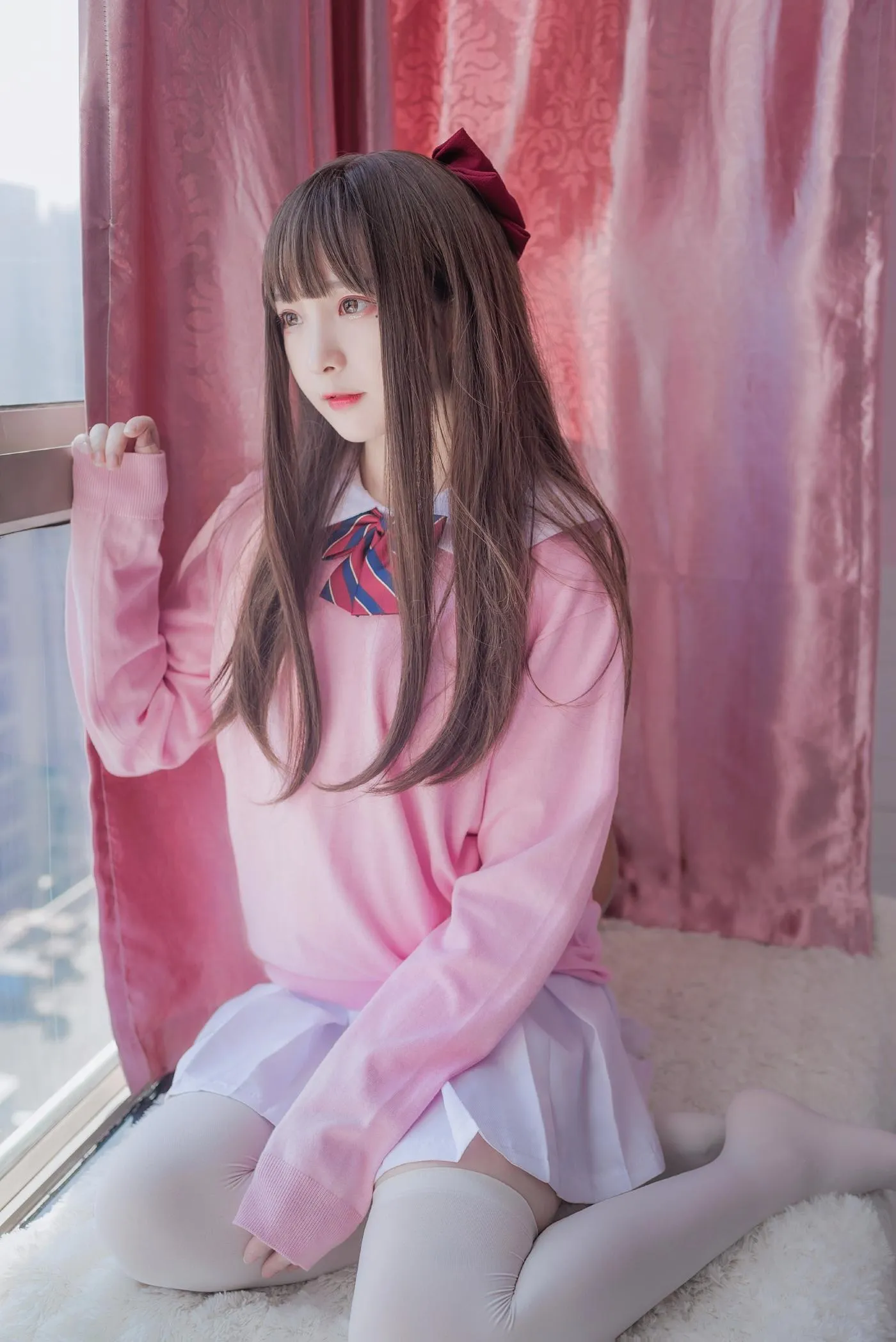 古川kagura – NO.38 粉色JK [16P]插图1