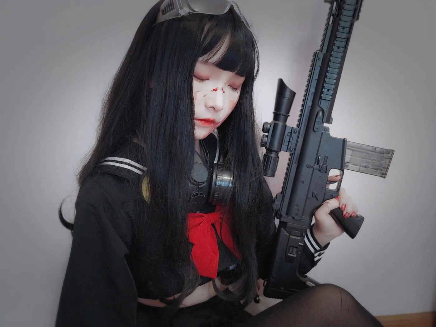 古川kagura – NO.39 黑白JK [31P]插图