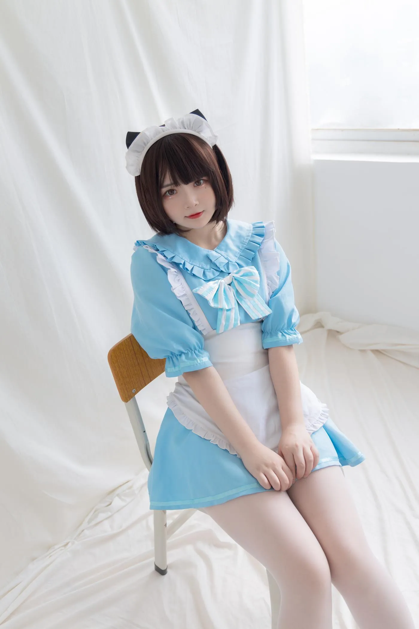 古川kagura – NO.60 -蓝色小猫女仆 [42P]插图5