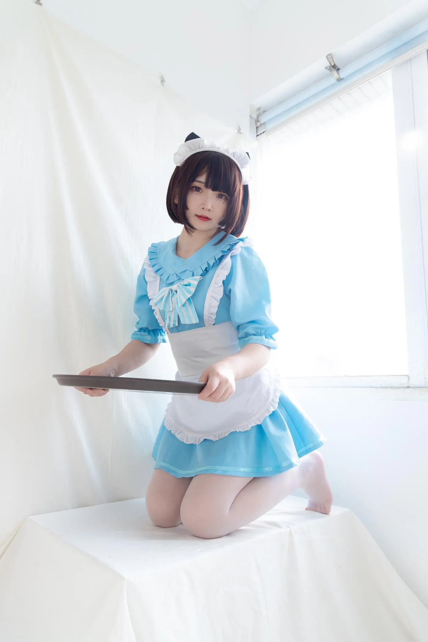 古川kagura – NO.60 -蓝色小猫女仆 [42P]插图1