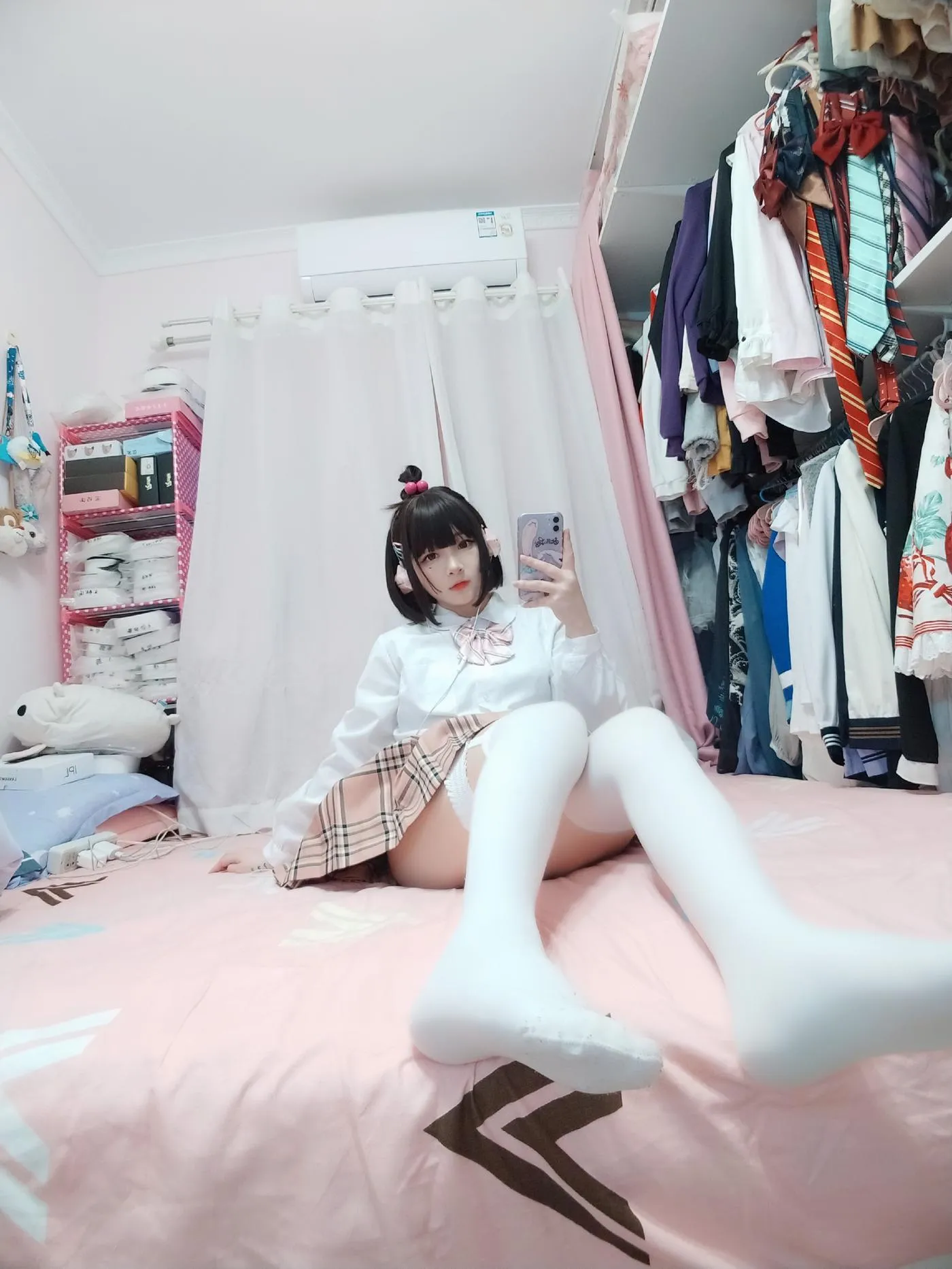 古川kagura – NO.65 白丝JK [41P]插图6
