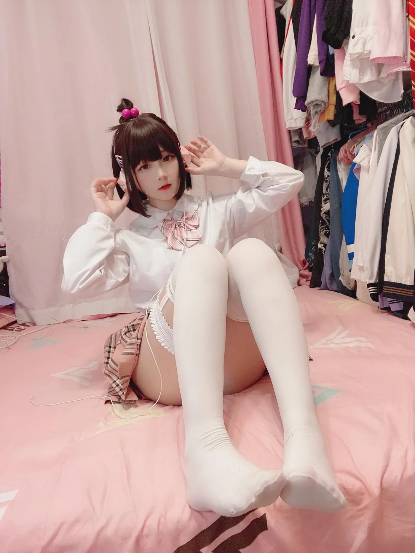 古川kagura – NO.65 白丝JK [41P]插图3
