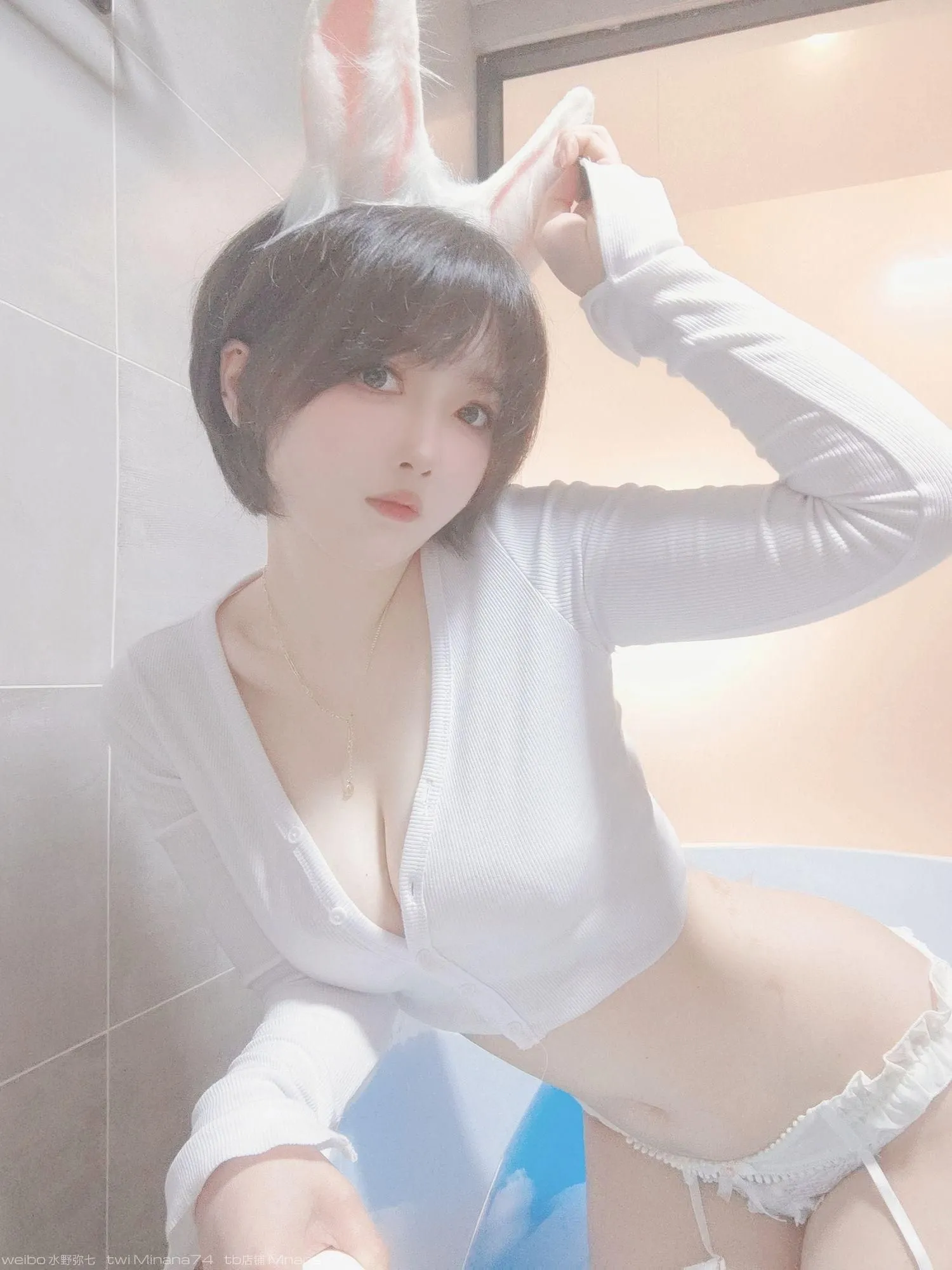 名濑弥七 NO.013 白兔兔 [34P]插图3