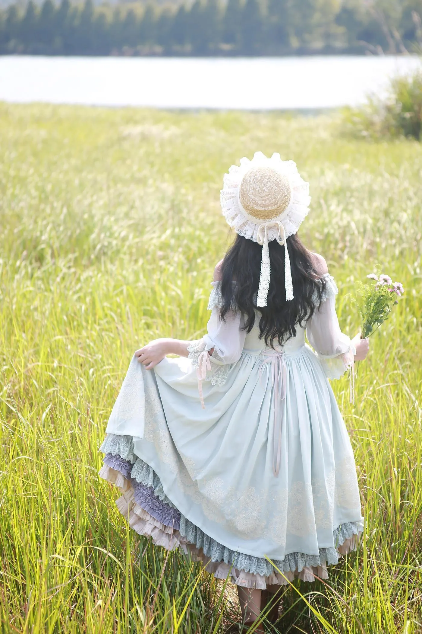 夏柠柠 – NO.34 LOLITA我终将遗忘梦境中的那些路径。山峦与田野，遗忘那些永远不能实现的梦 [15P]插图4