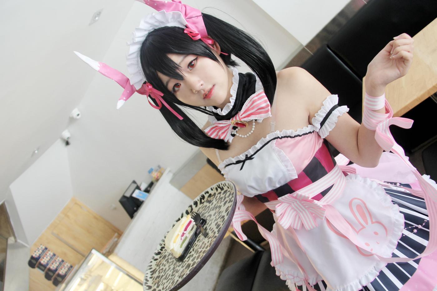 夏柠柠 – NO.37 LOVE LIVE! COS 女仆双马尾矢泽妮可 [12P]-秀吧